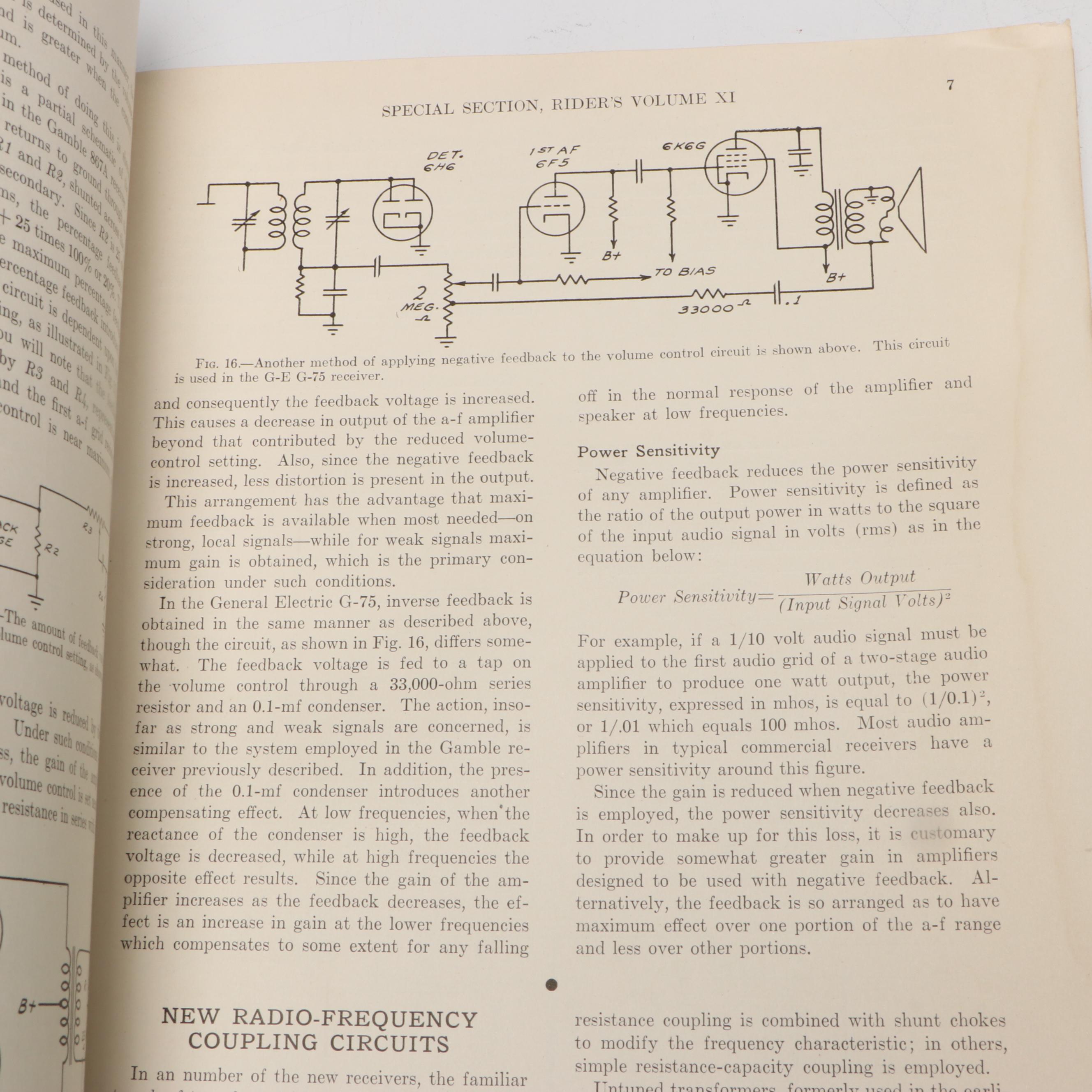 Volume XI "Perpetual Troubleshooter's Manual" by John F. Rider, 1940s