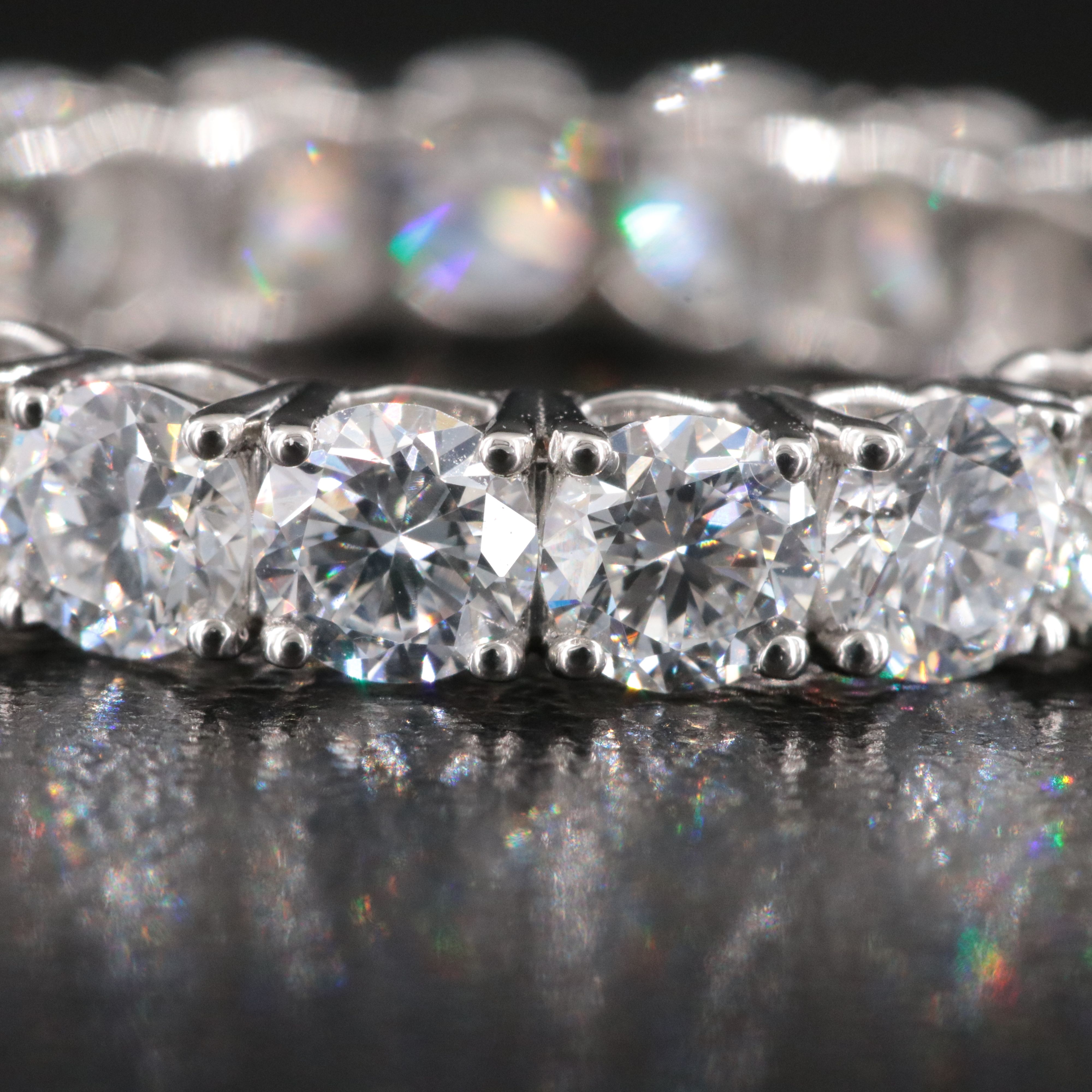 Platinum 4.14 CTW Lab Grown Diamond Eternity Band