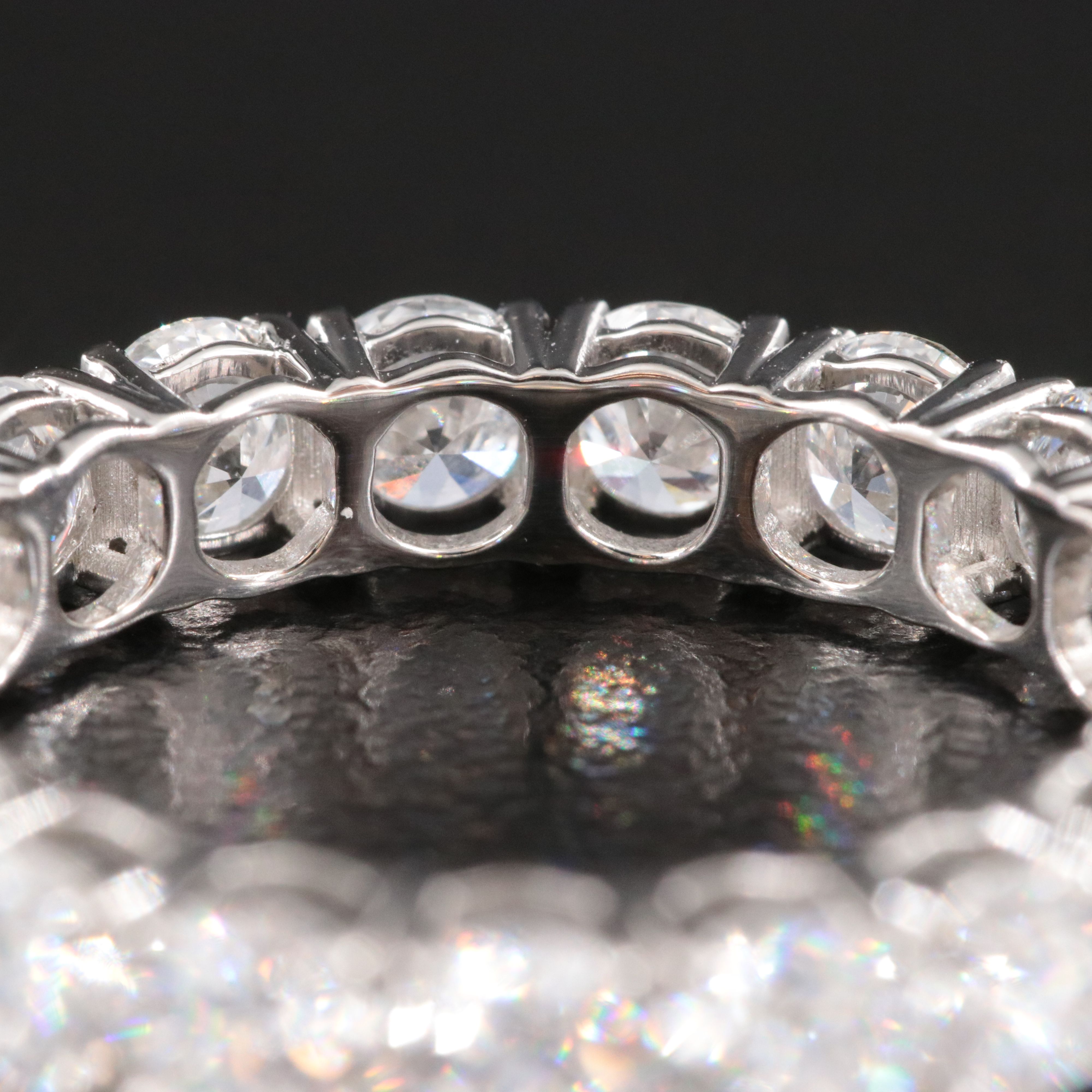 Platinum 4.14 CTW Lab Grown Diamond Eternity Band