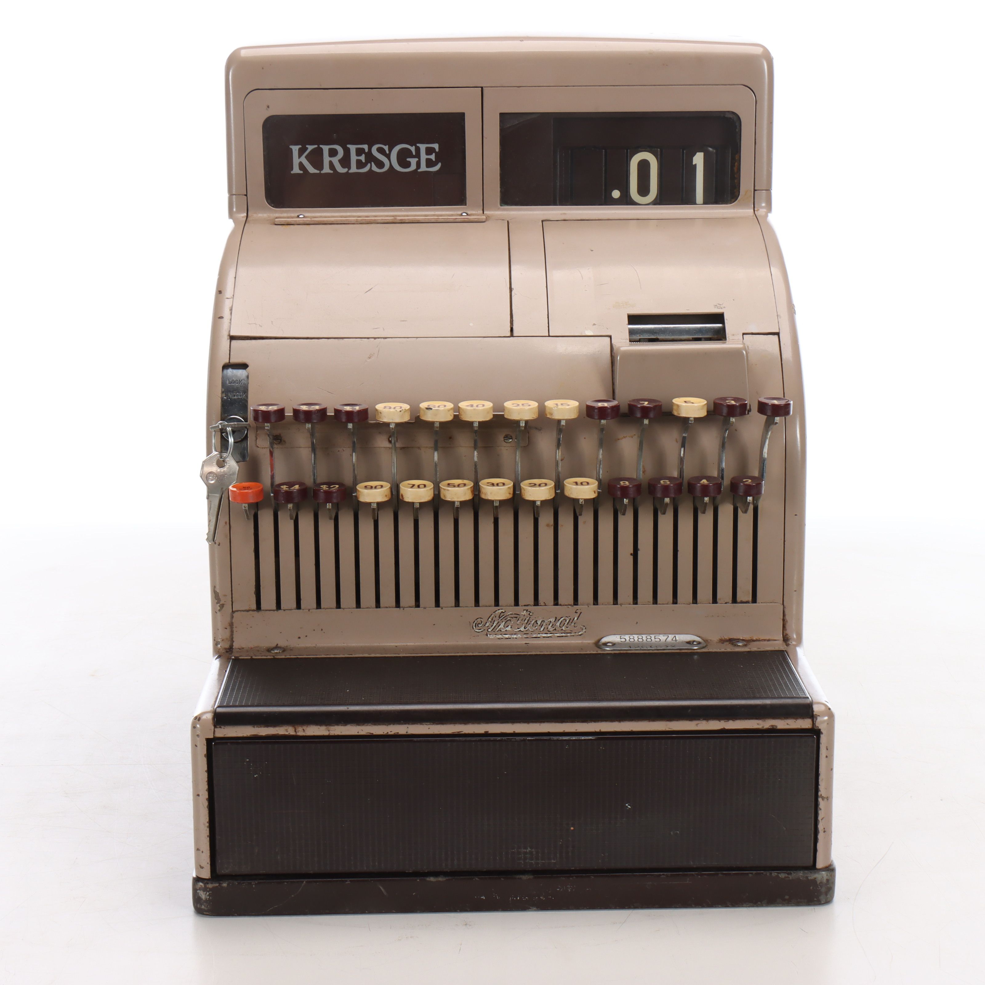 National Cash Register for Kresge Model 126(6)X Cash Register, Mid-20th C.
