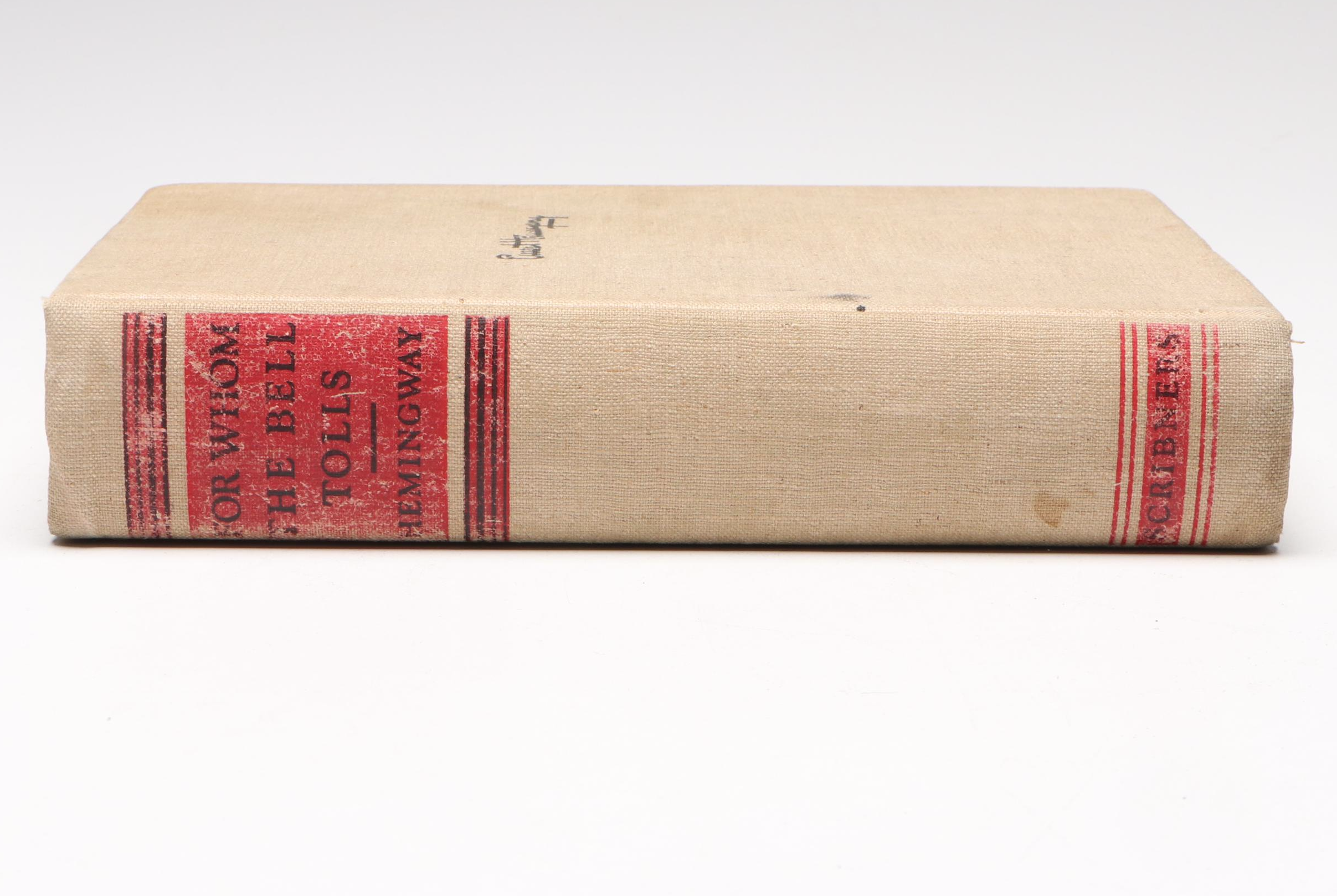 First Printing "For Whom the Bell Tolls" by Ernest Hemingway, 1940