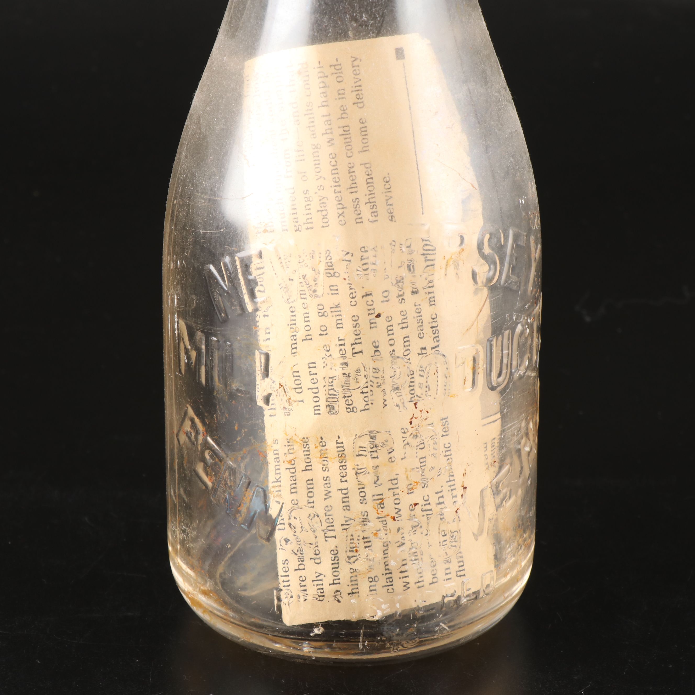 New Jersey Milk Products Co. and Dupont Antique Glass Milk Bottles