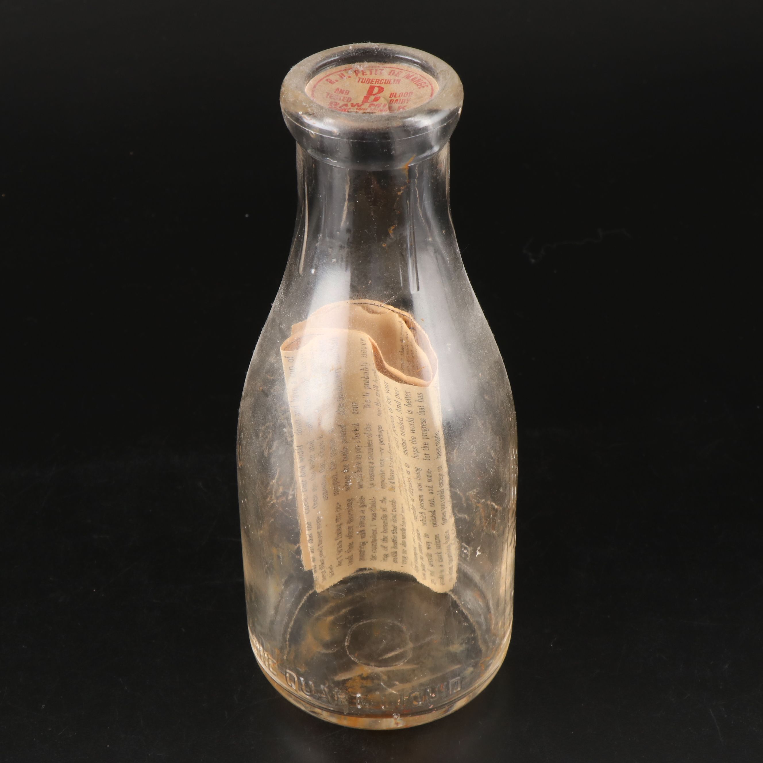 New Jersey Milk Products Co. and Dupont Antique Glass Milk Bottles