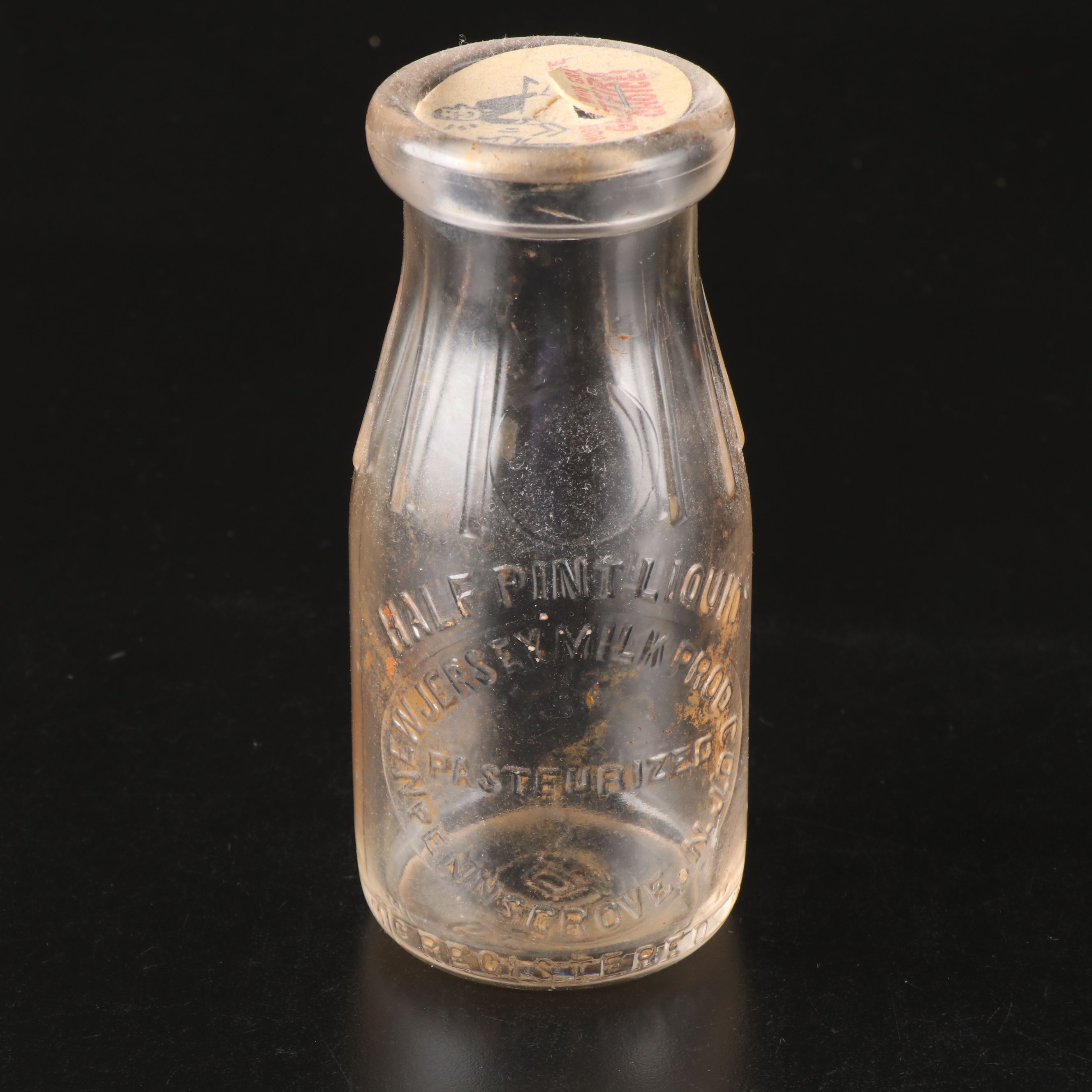 New Jersey Milk Products Co. and Dupont Antique Glass Milk Bottles