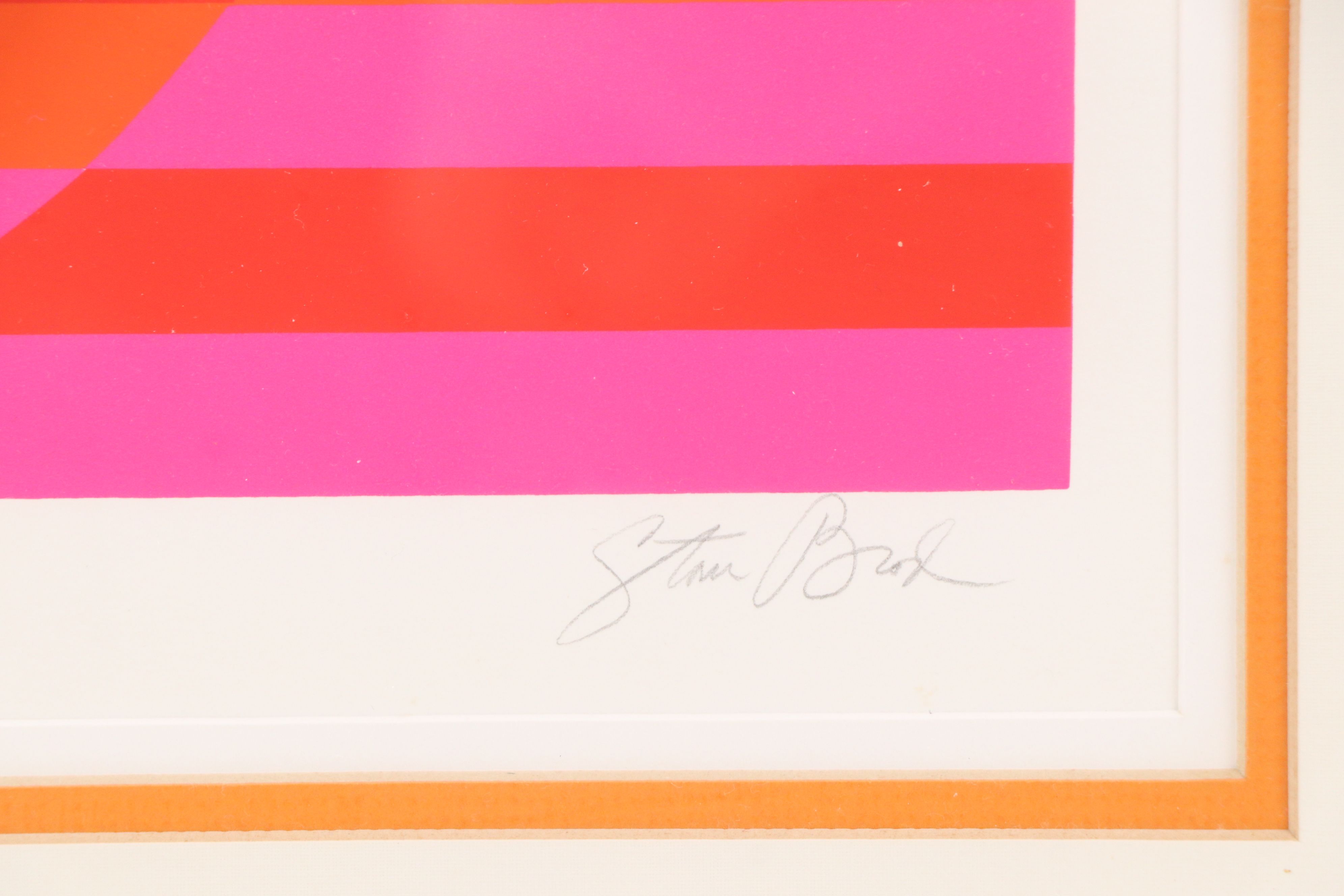 Stan Brod Serigraph "Circle Cat," Mid to Late 20th Century