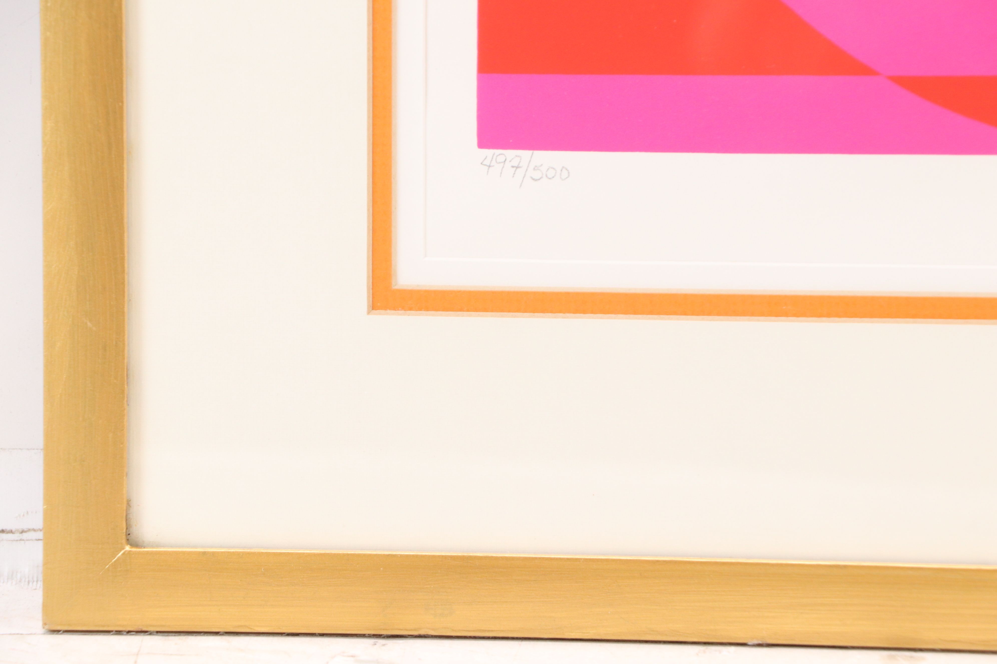 Stan Brod Serigraph "Circle Cat," Mid to Late 20th Century