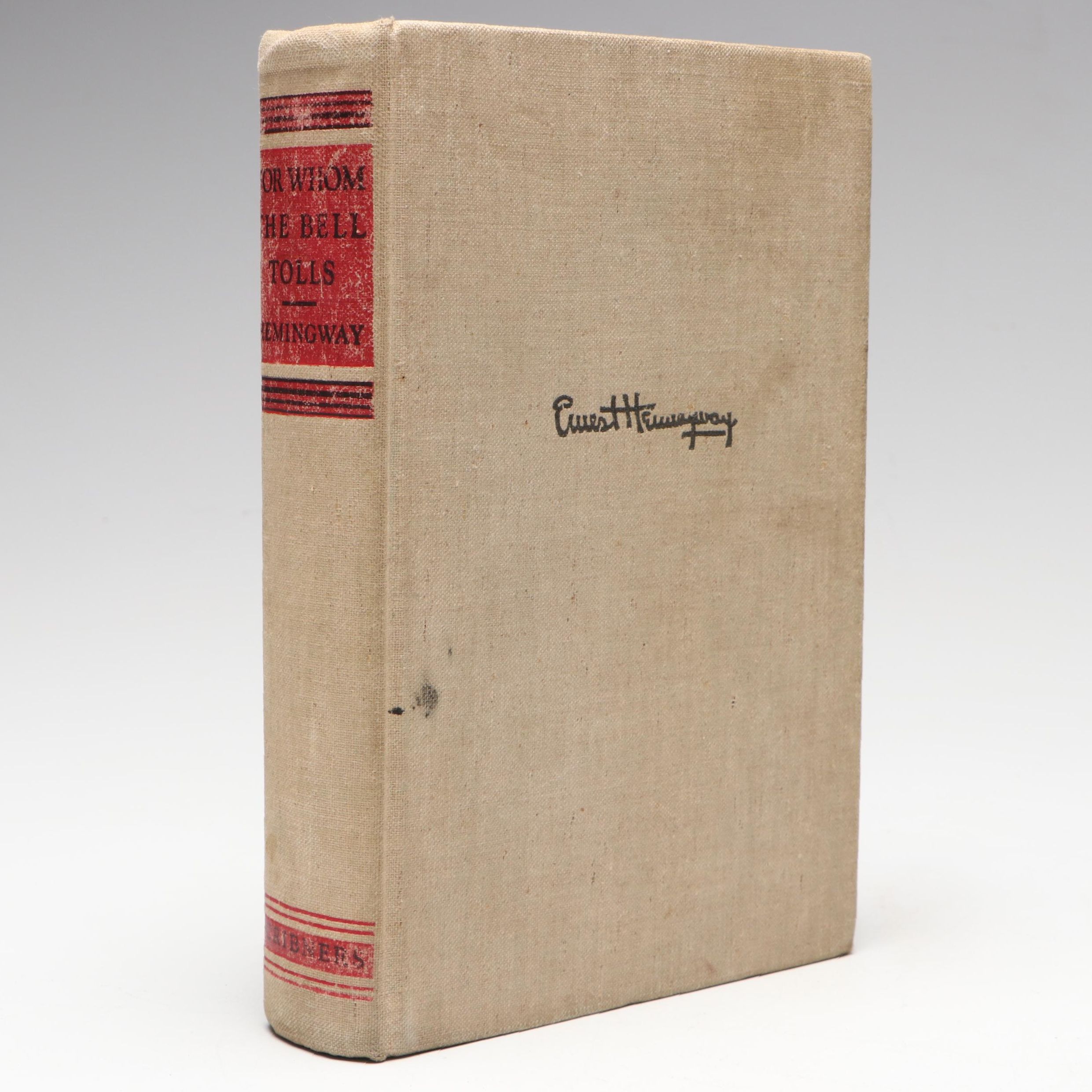 First Printing "For Whom the Bell Tolls" by Ernest Hemingway, 1940