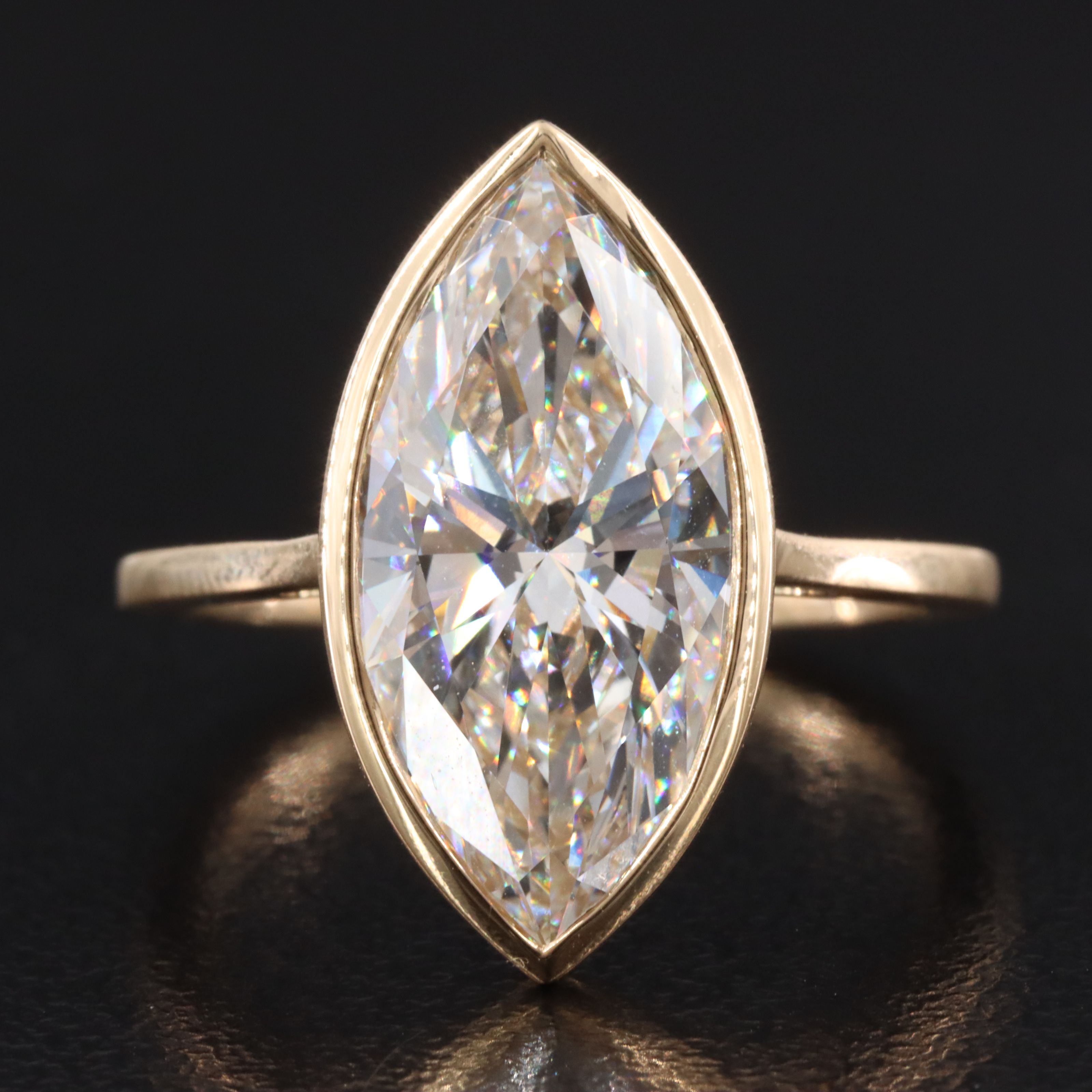 18K 4.91 CT Lab Grown Diamond Solitaire Ring with IGI Report