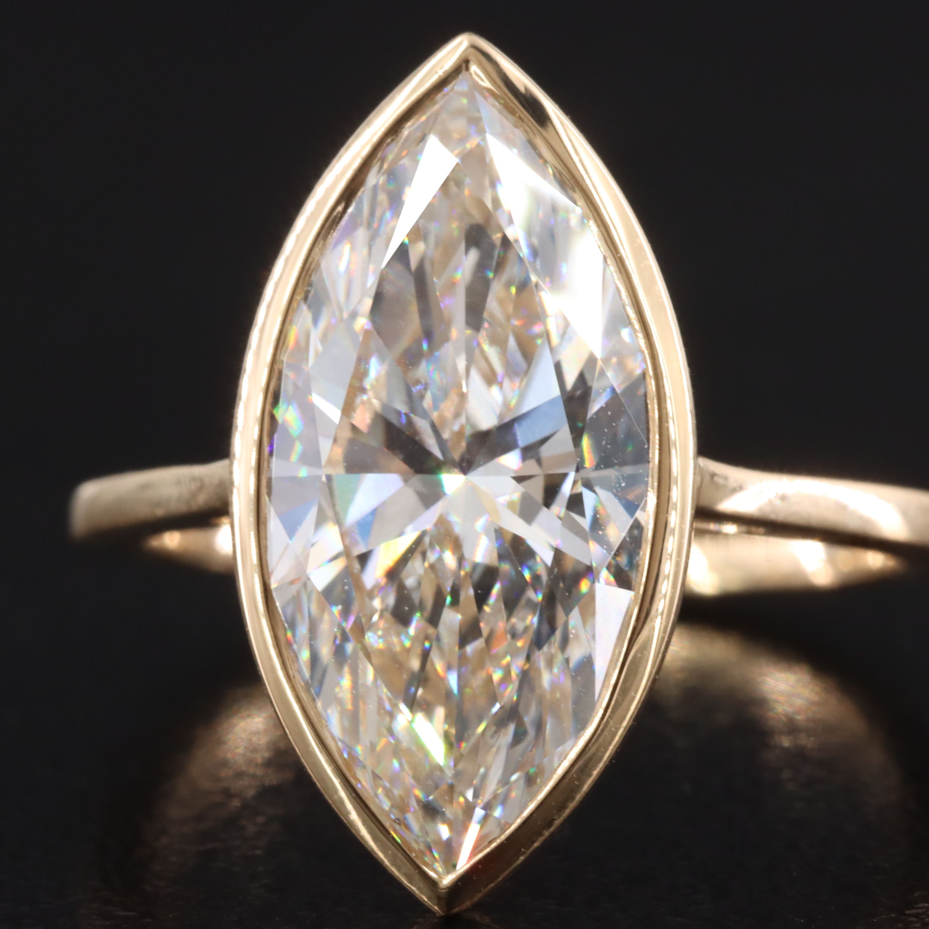 18K 4.91 CT Lab Grown Diamond Solitaire Ring with IGI Report