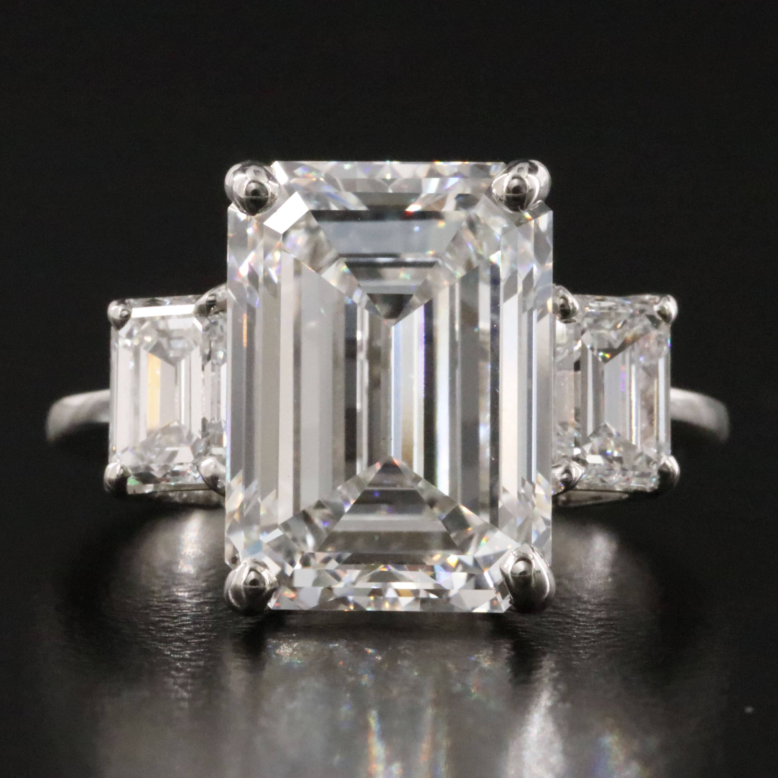 Platinum 8.16 CTW Lab Grown Diamond Ring with IGI Report