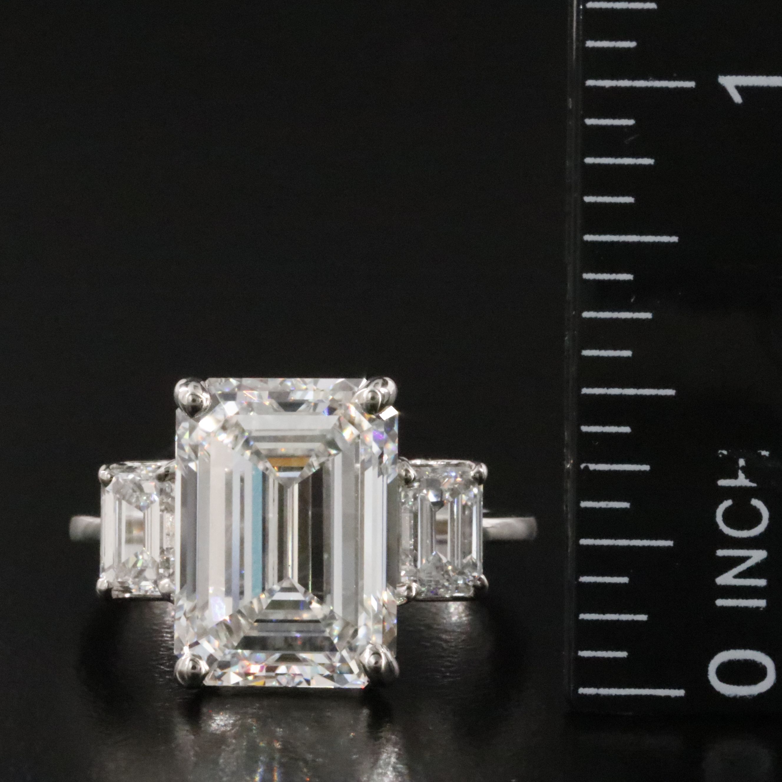 Platinum 8.16 CTW Lab Grown Diamond Ring with IGI Report