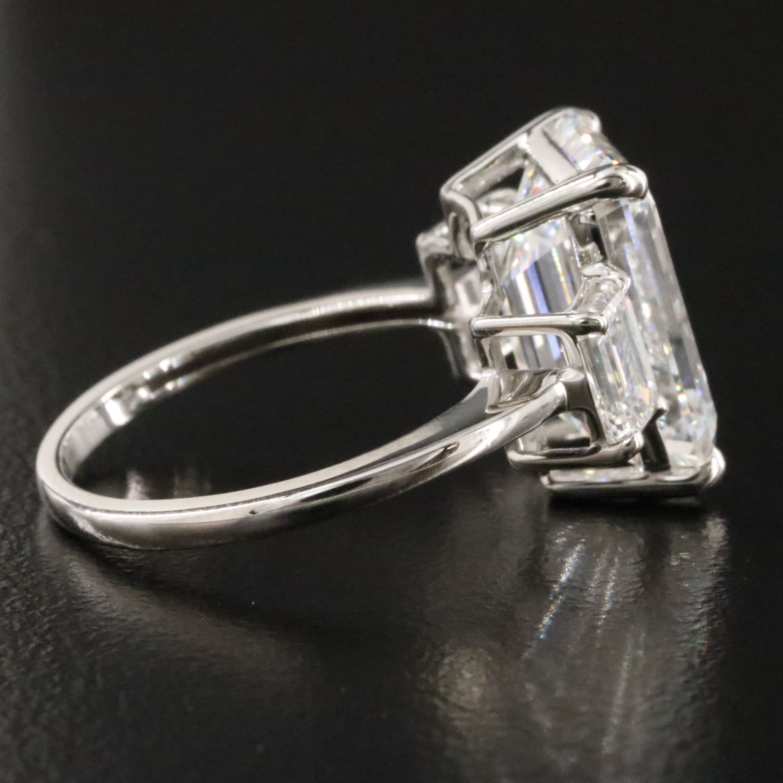 Platinum 8.16 CTW Lab Grown Diamond Ring with IGI Report