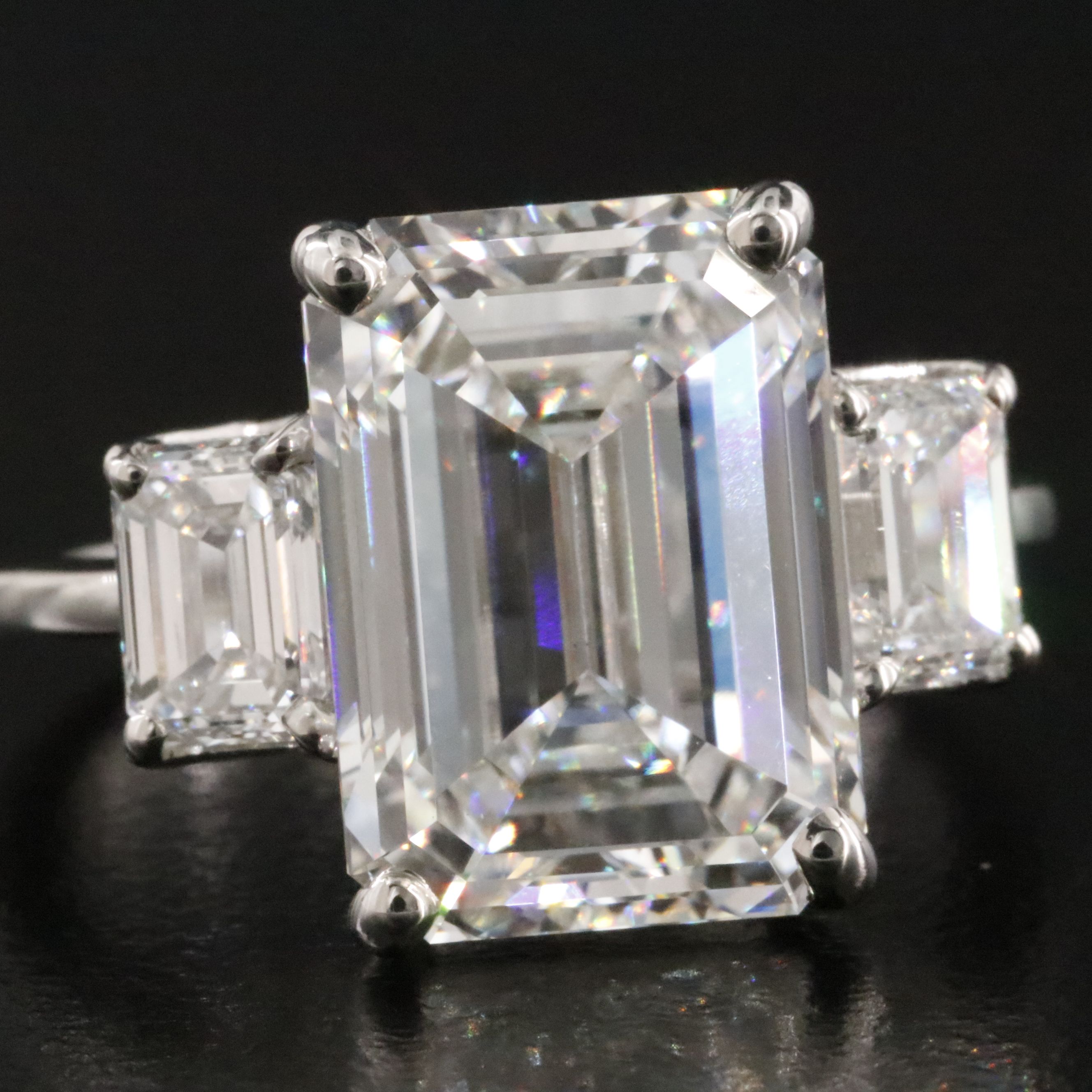 Platinum 8.16 CTW Lab Grown Diamond Ring with IGI Report