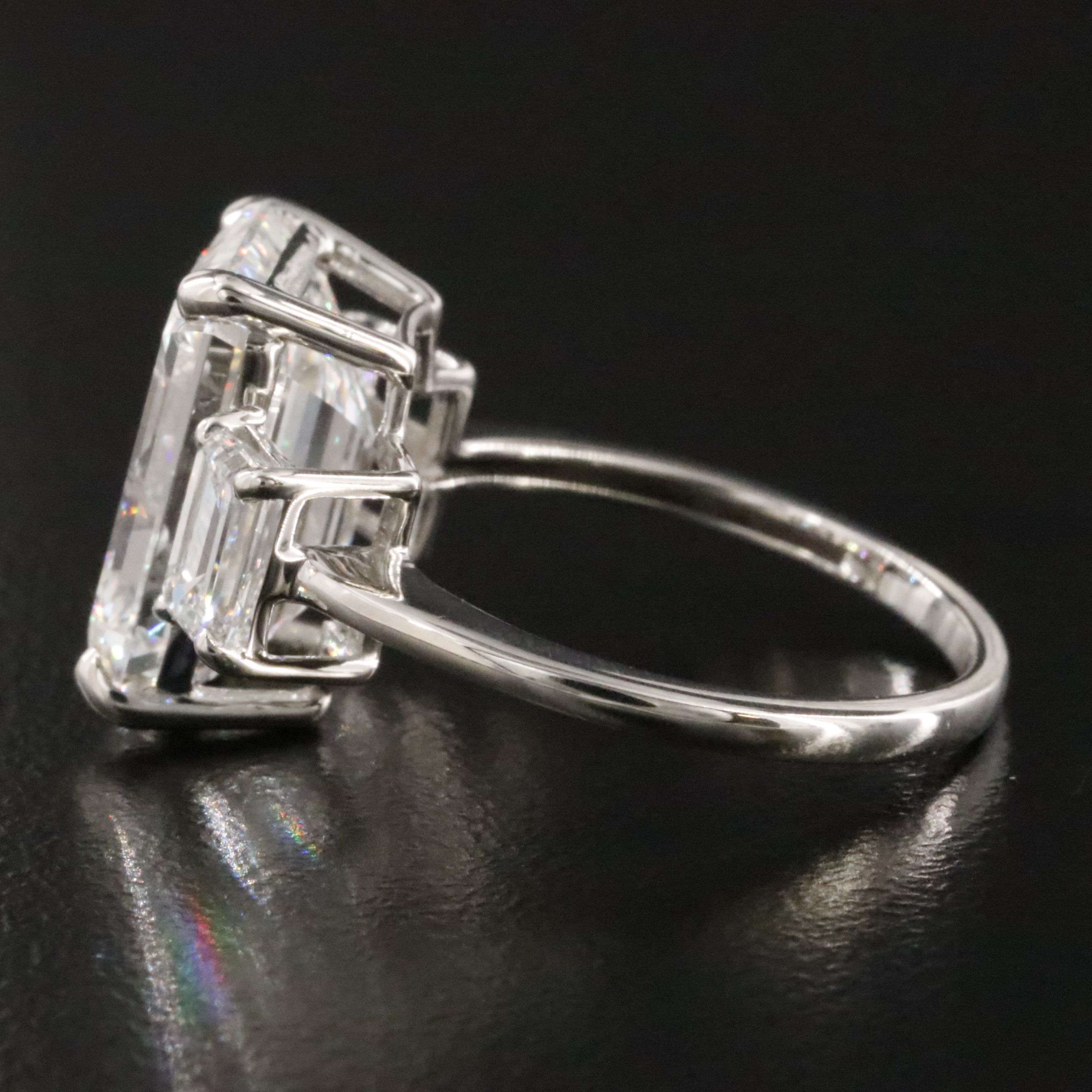 Platinum 8.16 CTW Lab Grown Diamond Ring with IGI Report