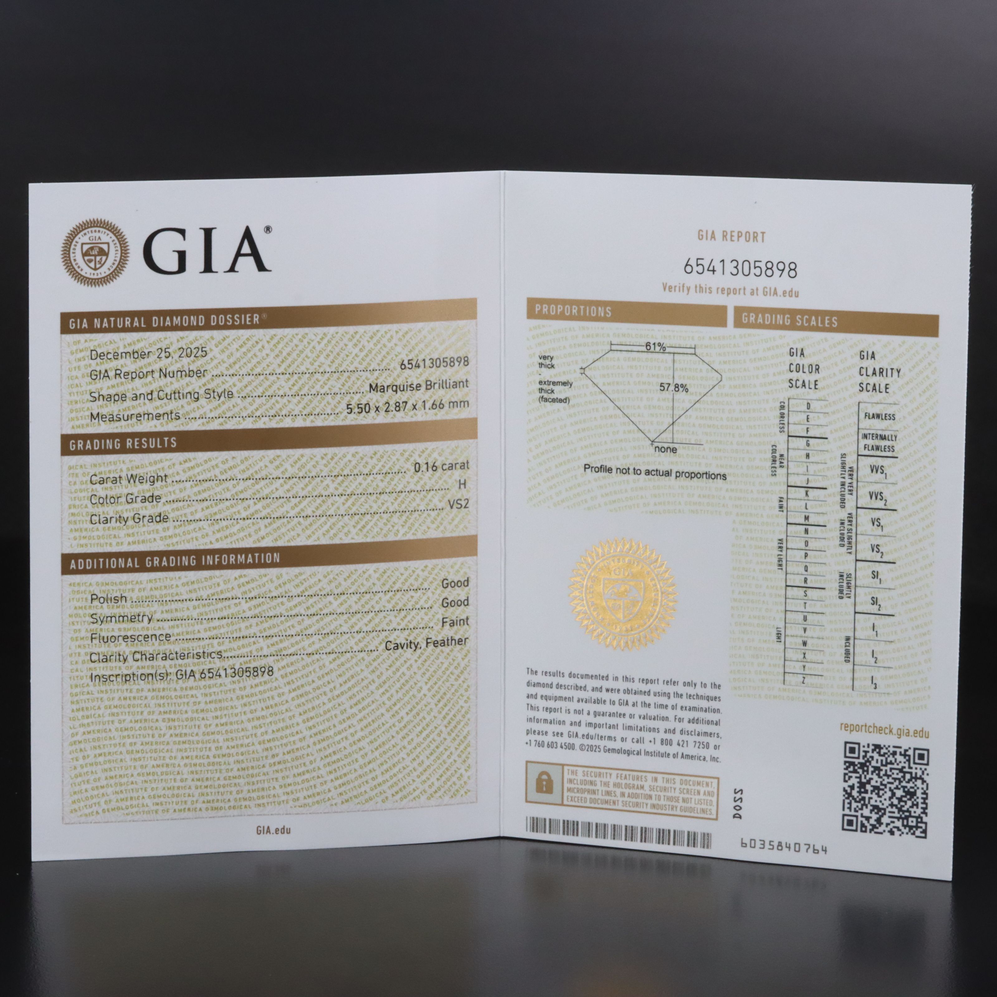 Platinum 1.80 CTW Diamond Earrings with GIA Report