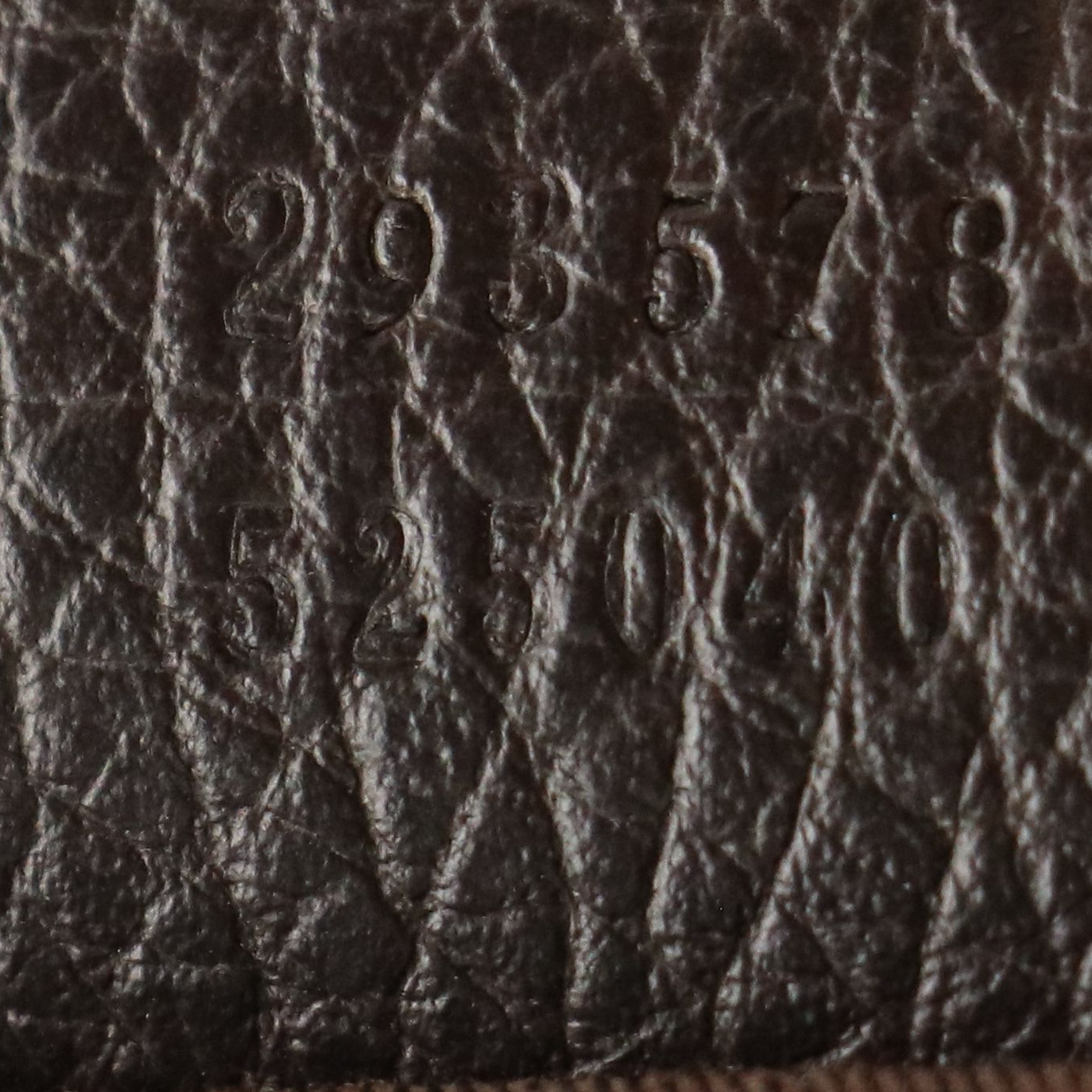 Gucci D-Ring Shoulder Bag in GG Crystal Canvas and Brown Grained Leather