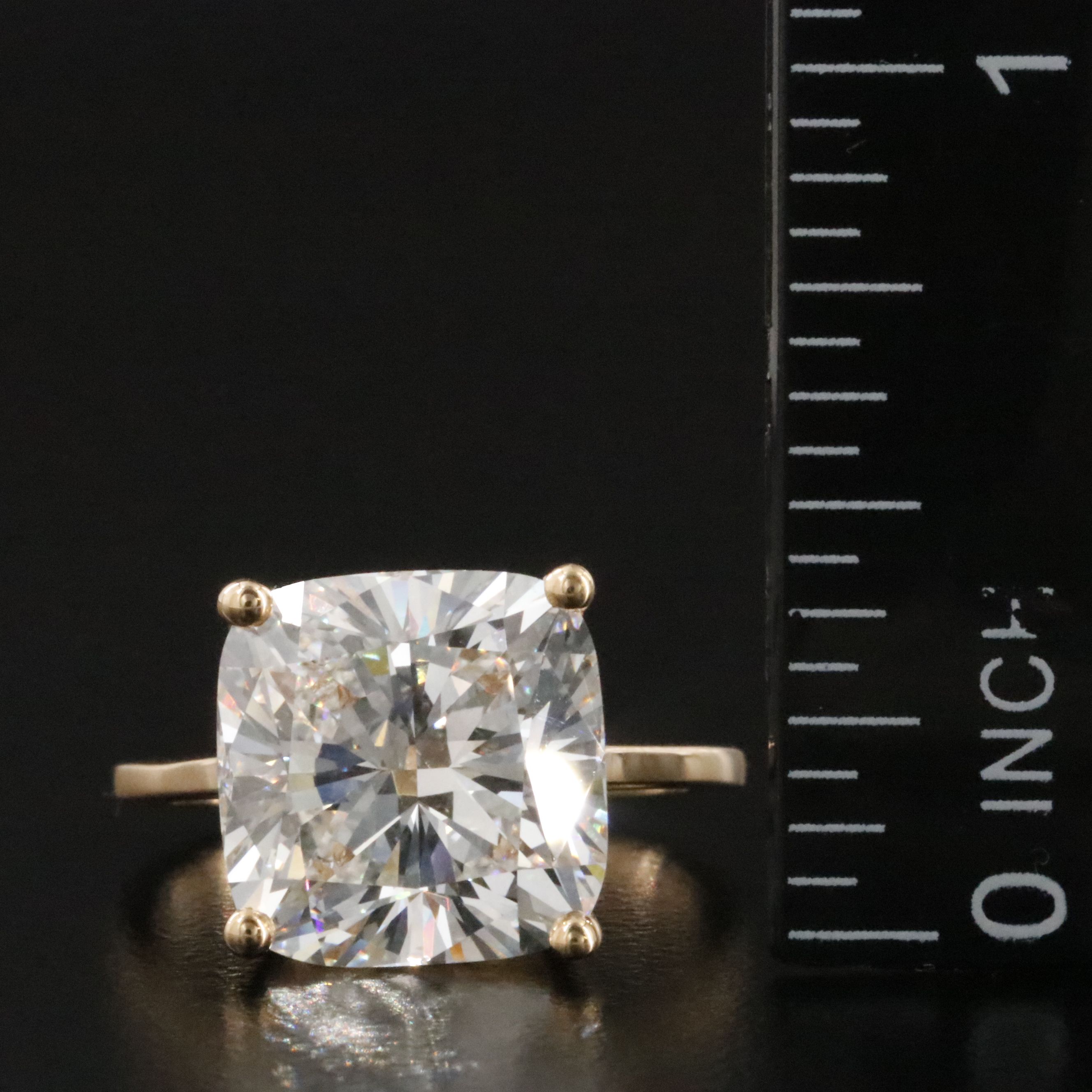 18K 7.58 CTW Lab Grown Diamond Ring with IGI Report