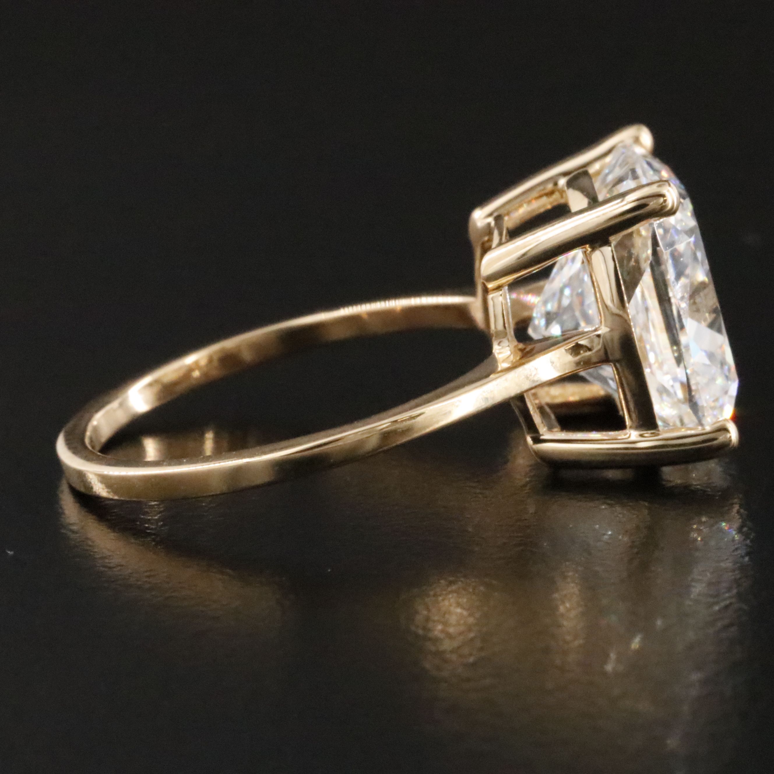 18K 7.58 CTW Lab Grown Diamond Ring with IGI Report