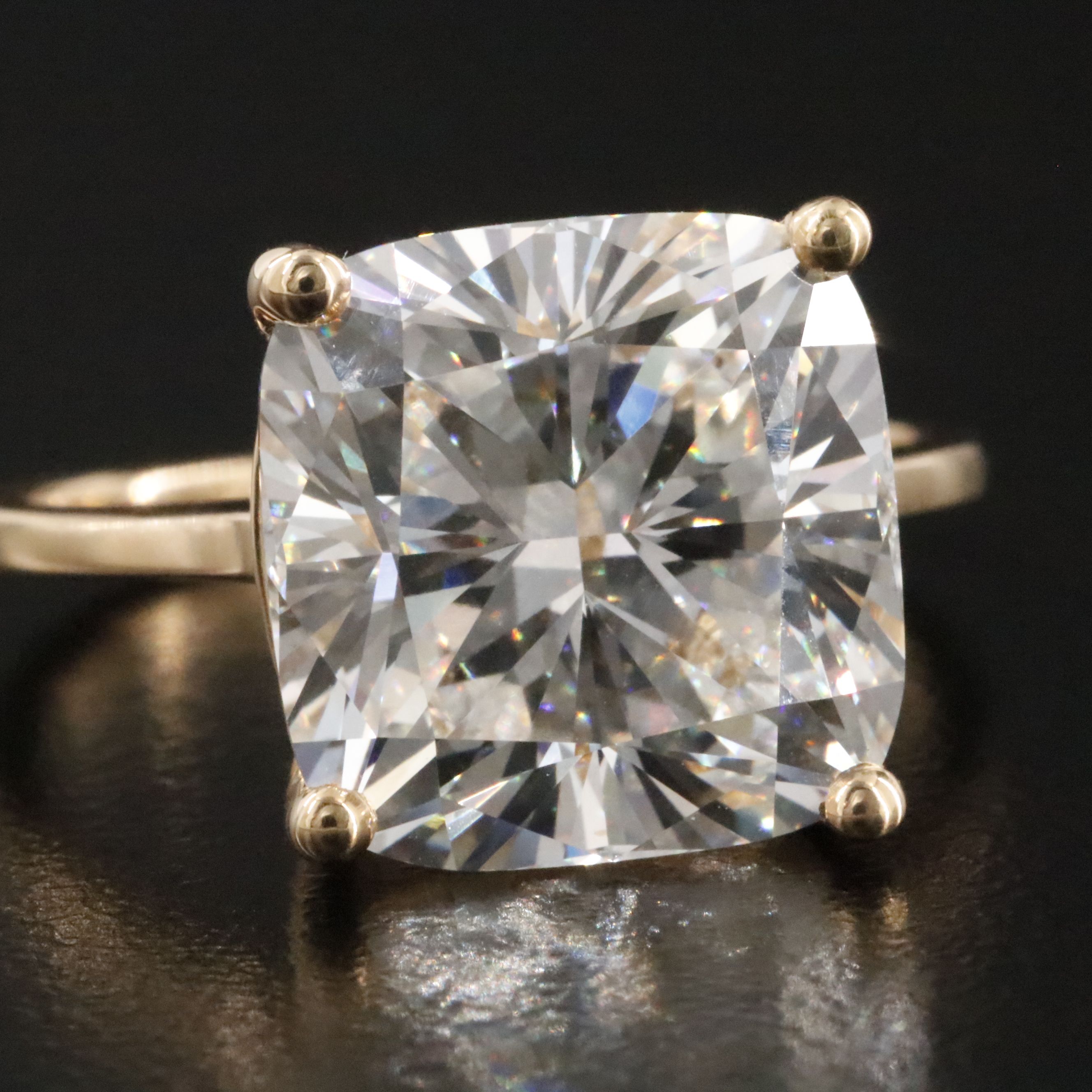 18K 7.58 CTW Lab Grown Diamond Ring with IGI Report