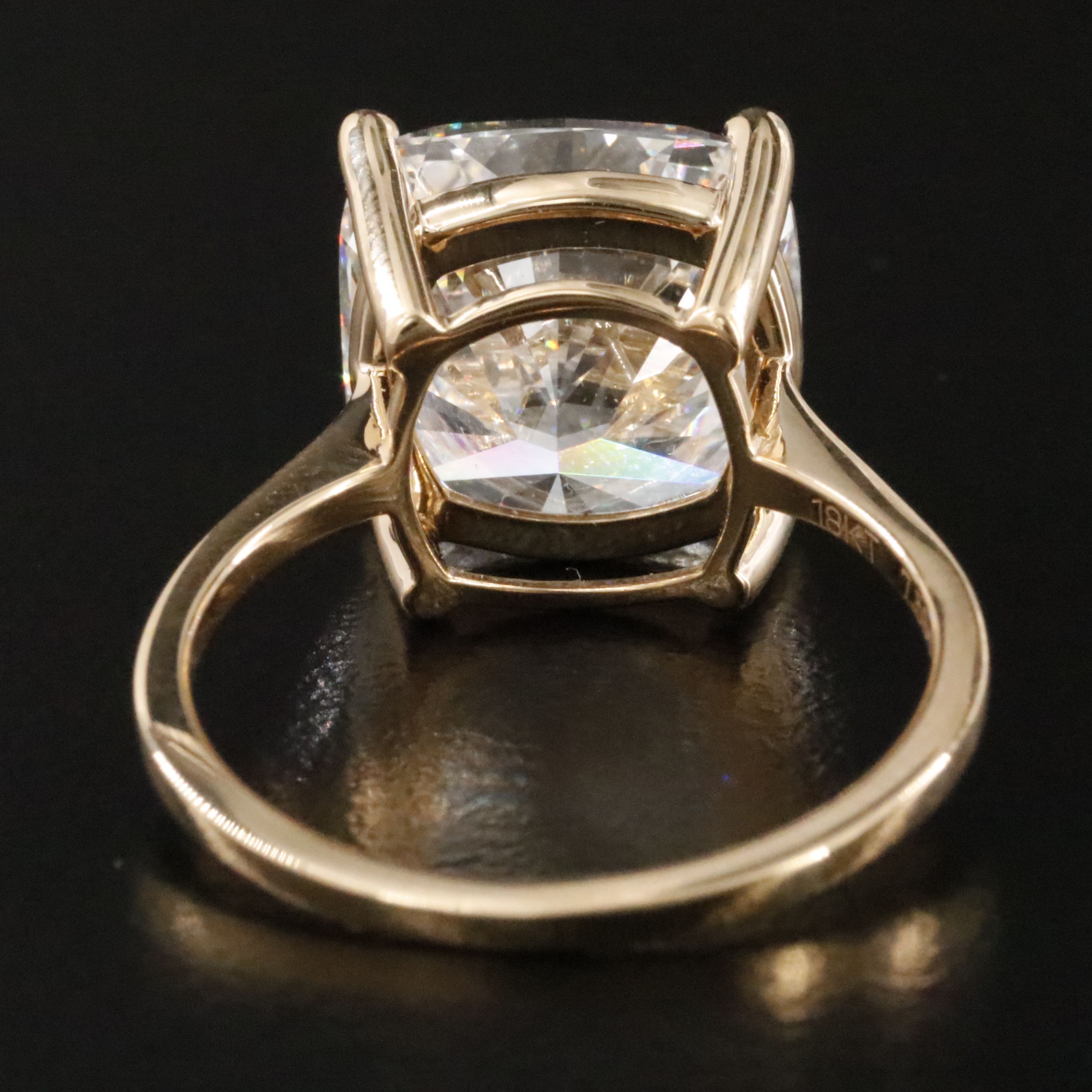 18K 7.58 CTW Lab Grown Diamond Ring with IGI Report
