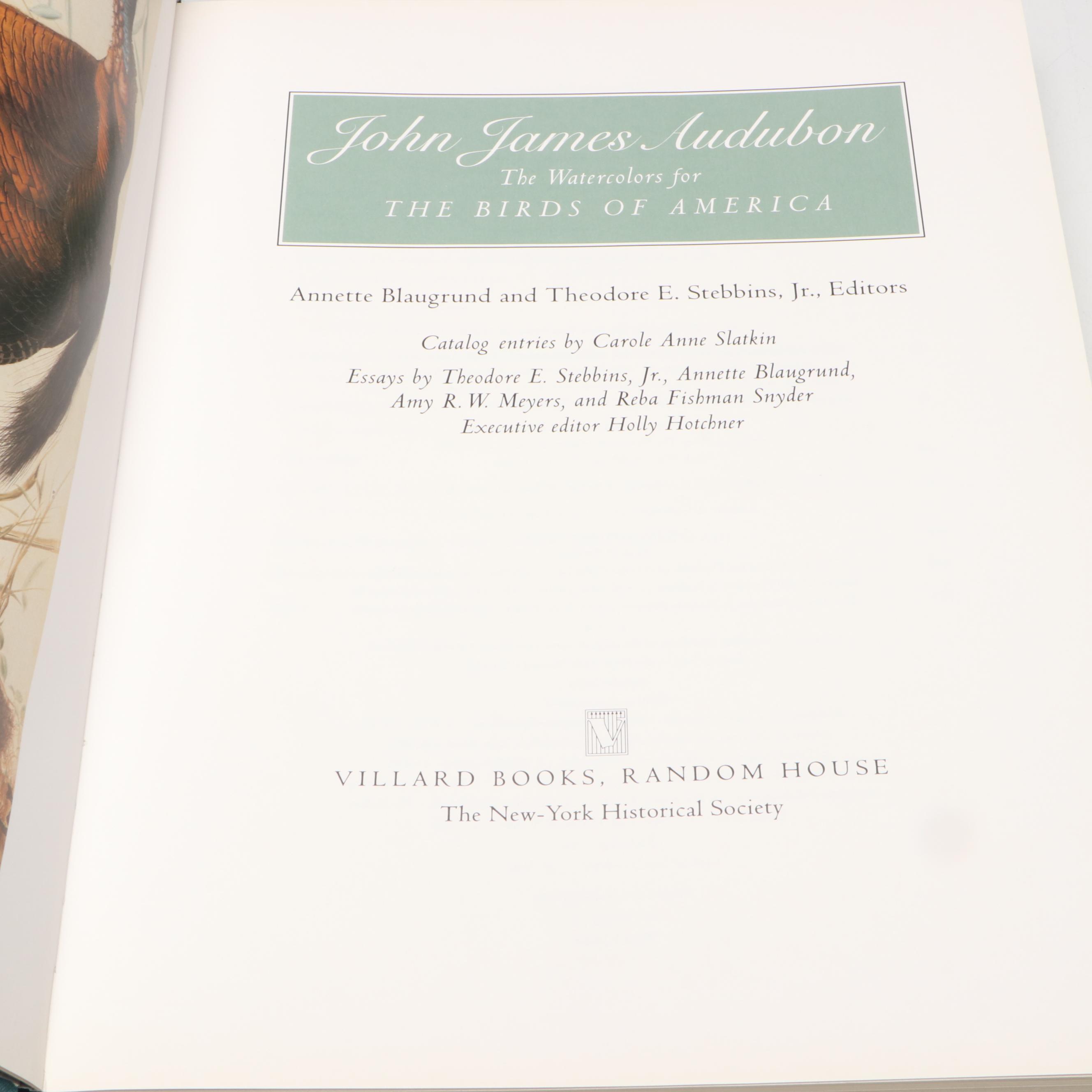 First Printing "John James Audubon: Watercolors for The Birds of America," 1993