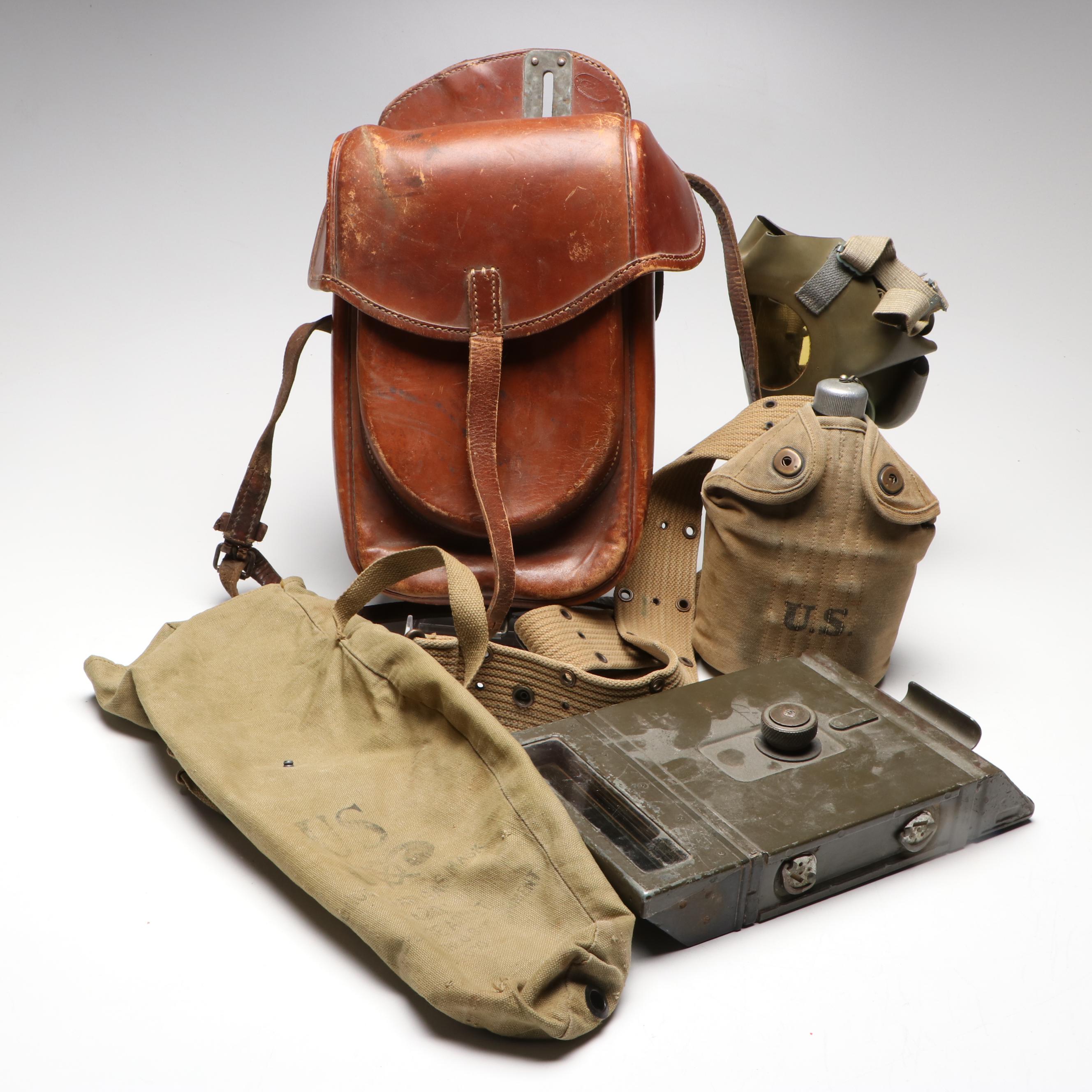 World War II M6 Periscope with Noncombatant Periscope and Canteen