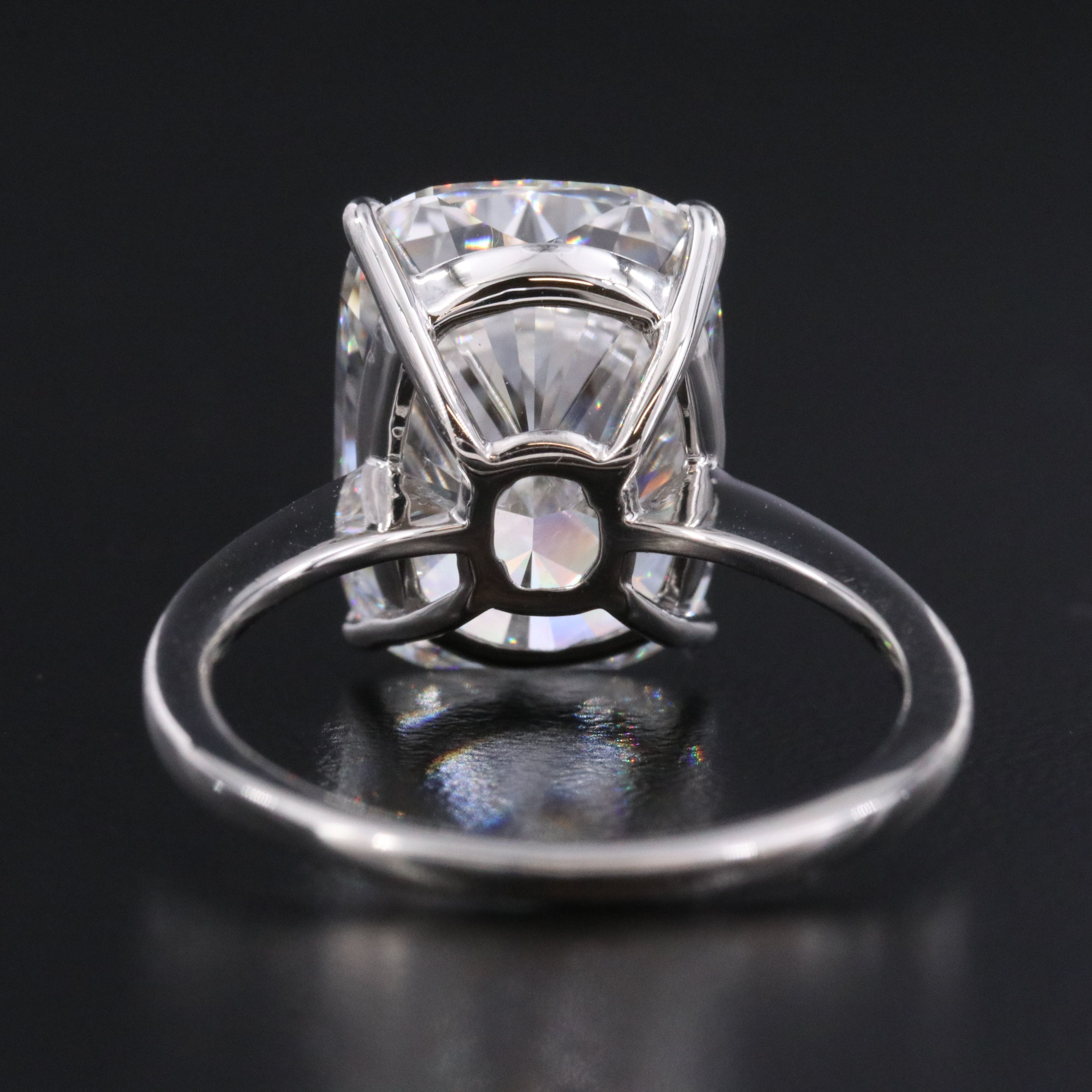 Platinum 7.20 CT Lab Grown Diamond Solitaire Ring with IGI Report