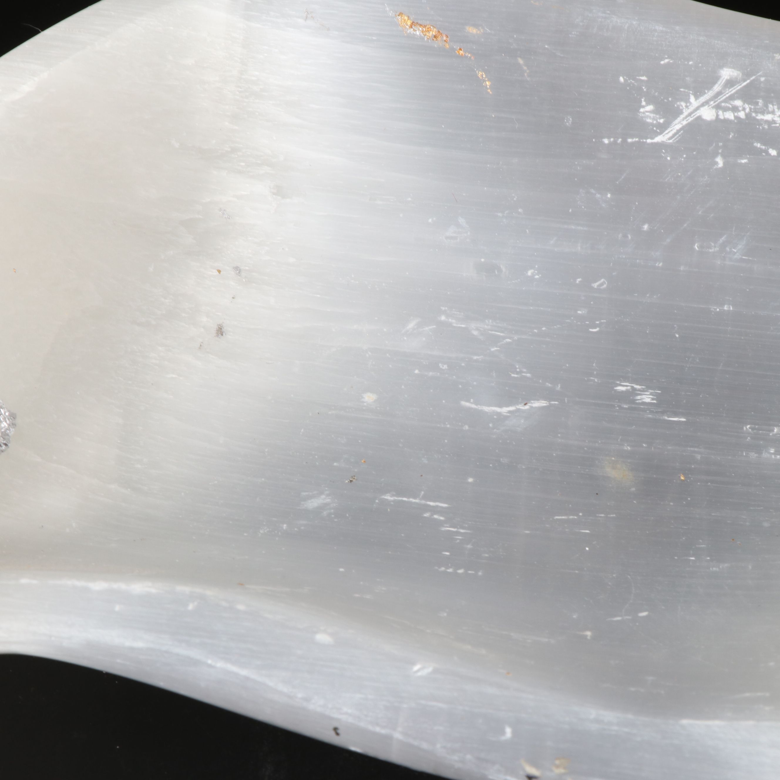 Gilt Decorated Selenite Bowls