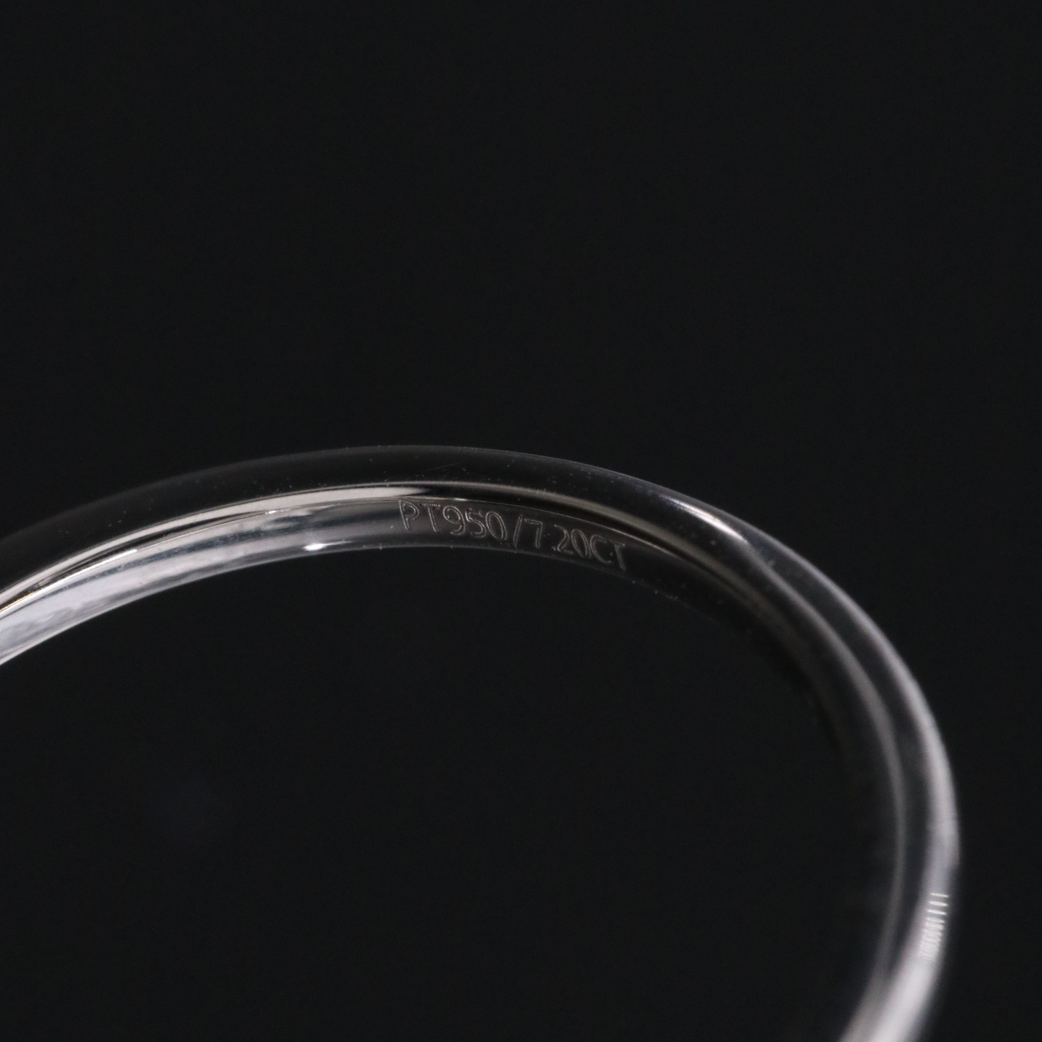 Platinum 7.20 CT Lab Grown Diamond Solitaire Ring with IGI Report