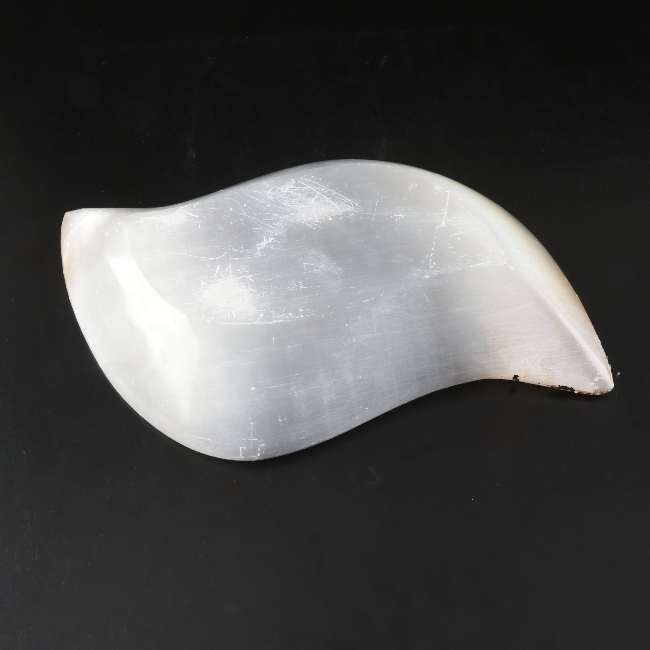 Gilt Decorated Selenite Bowls