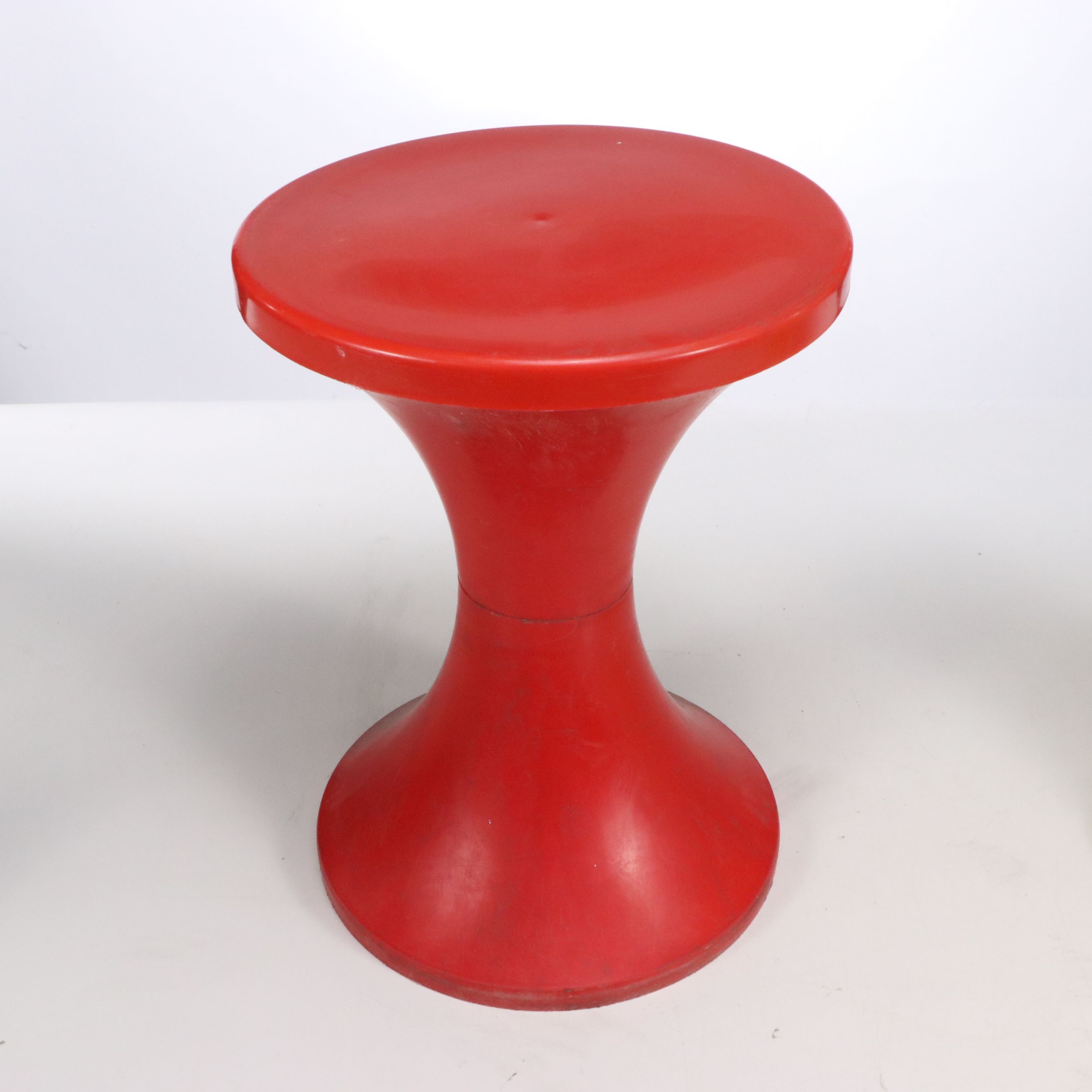 Three Mid Century Modern Tam Tam Stools, Manner of Henry Massonnet for Stamp