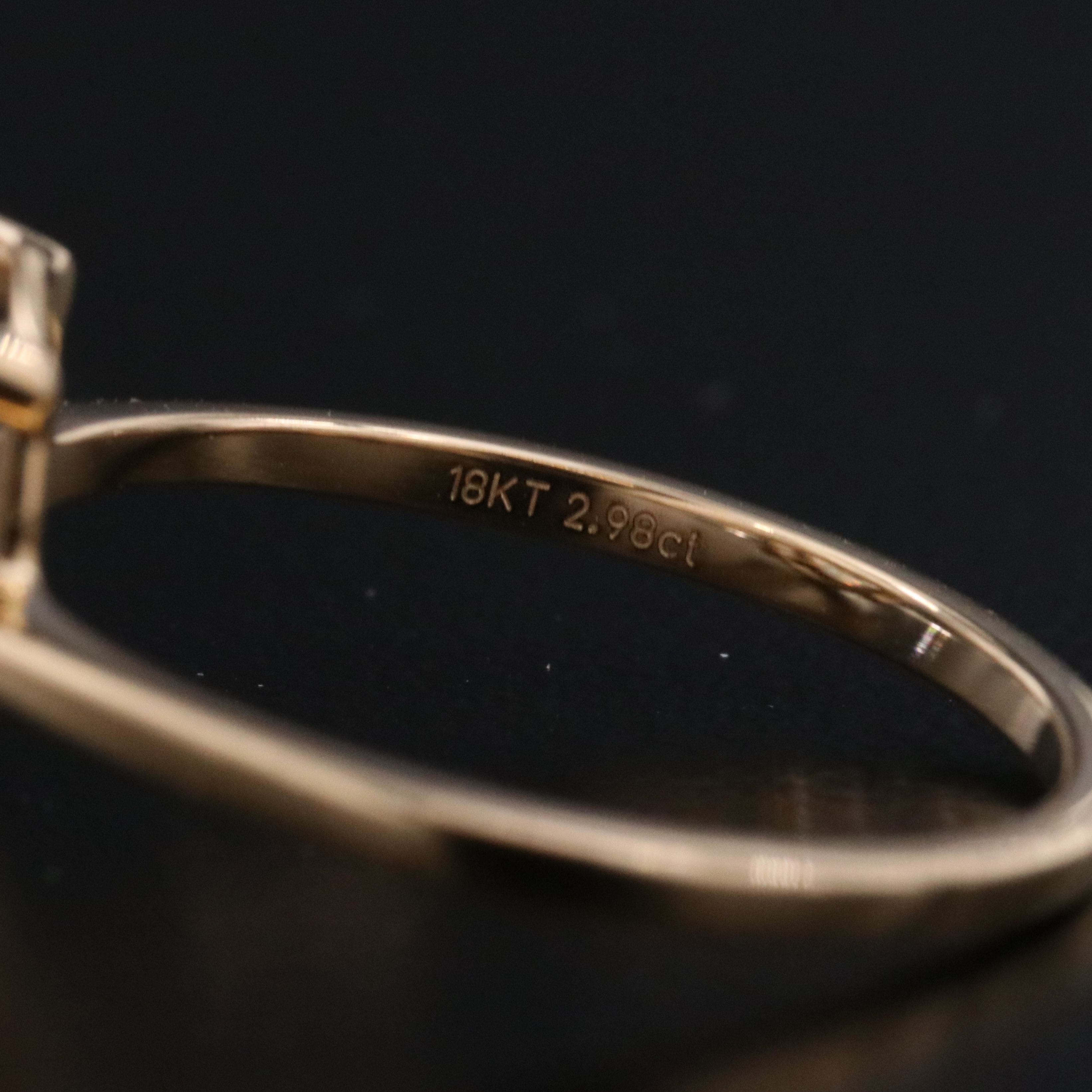 18K 2.98 CT Lab Grown Diamond Solitaire Ring with IGI Report