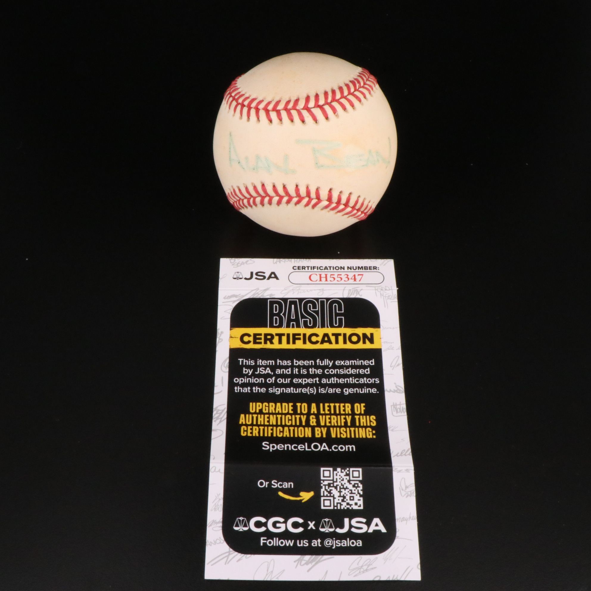 Alan Bean Signed Rawlings Official American League Baseball, JSA