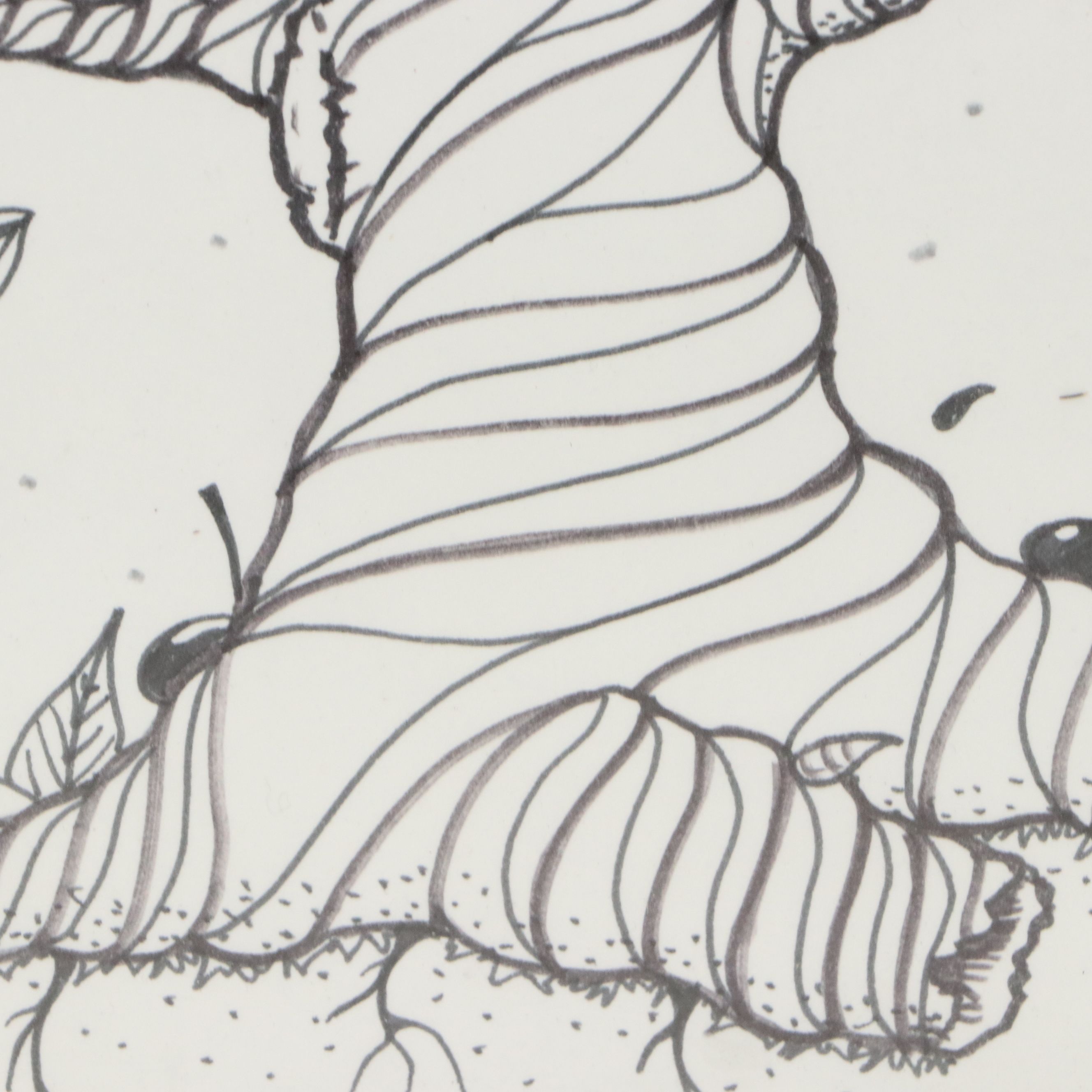 Ink Drawing of Stylized Tree, Circa 2010