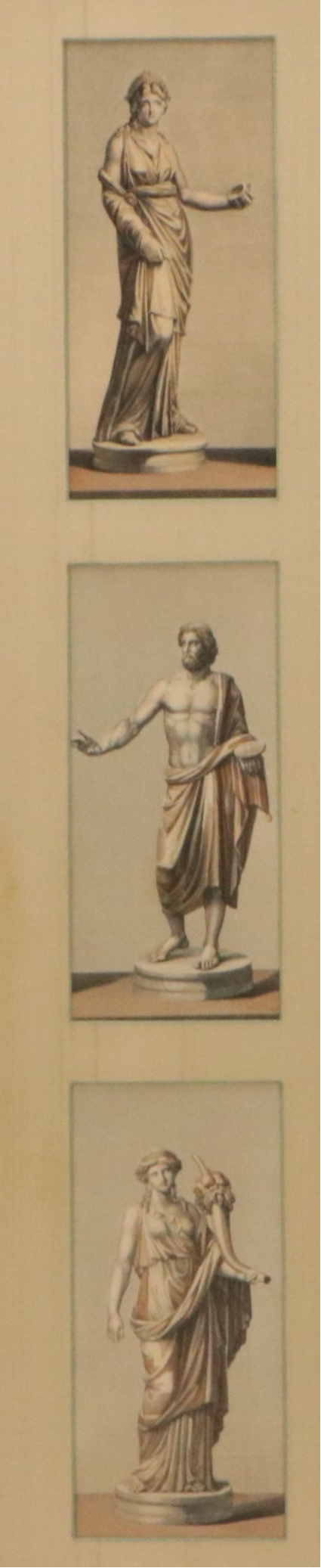 Hand-Colored Lithographs of Greek and Roman Gods and Goddesses