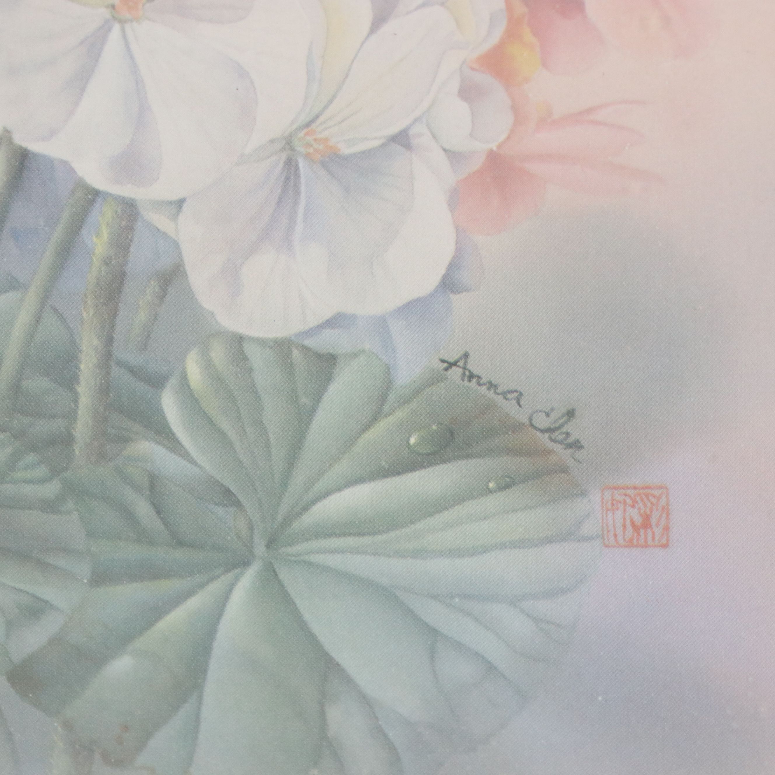 After Anna Chen Offset Lithograph of Floral Bouquet with Poppies