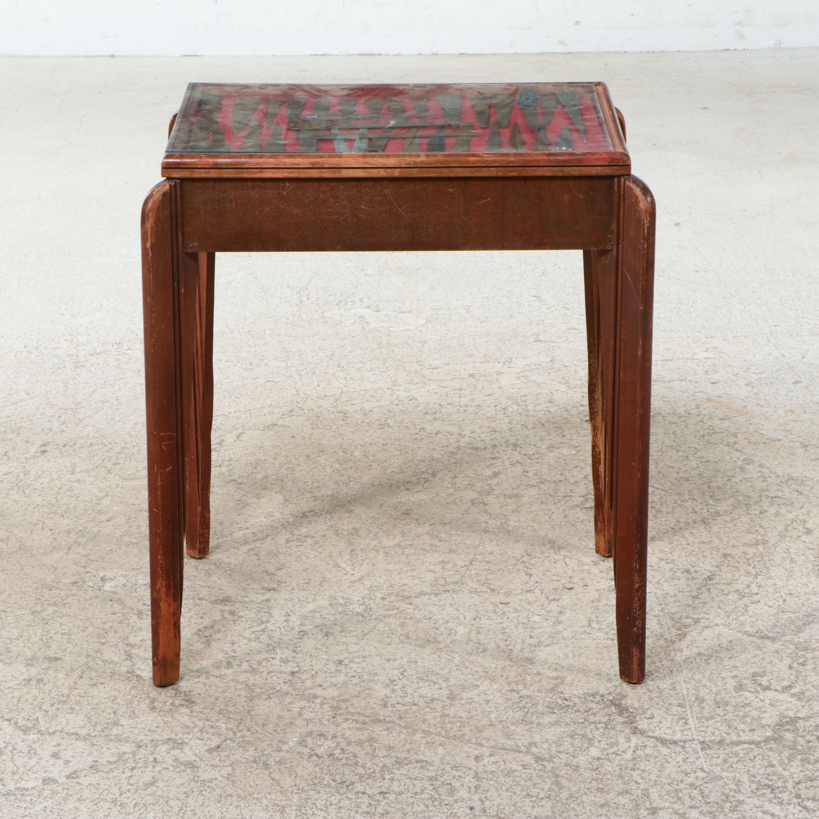 Art Deco Style Display Table Featuring Vintage Letter Opener Collection