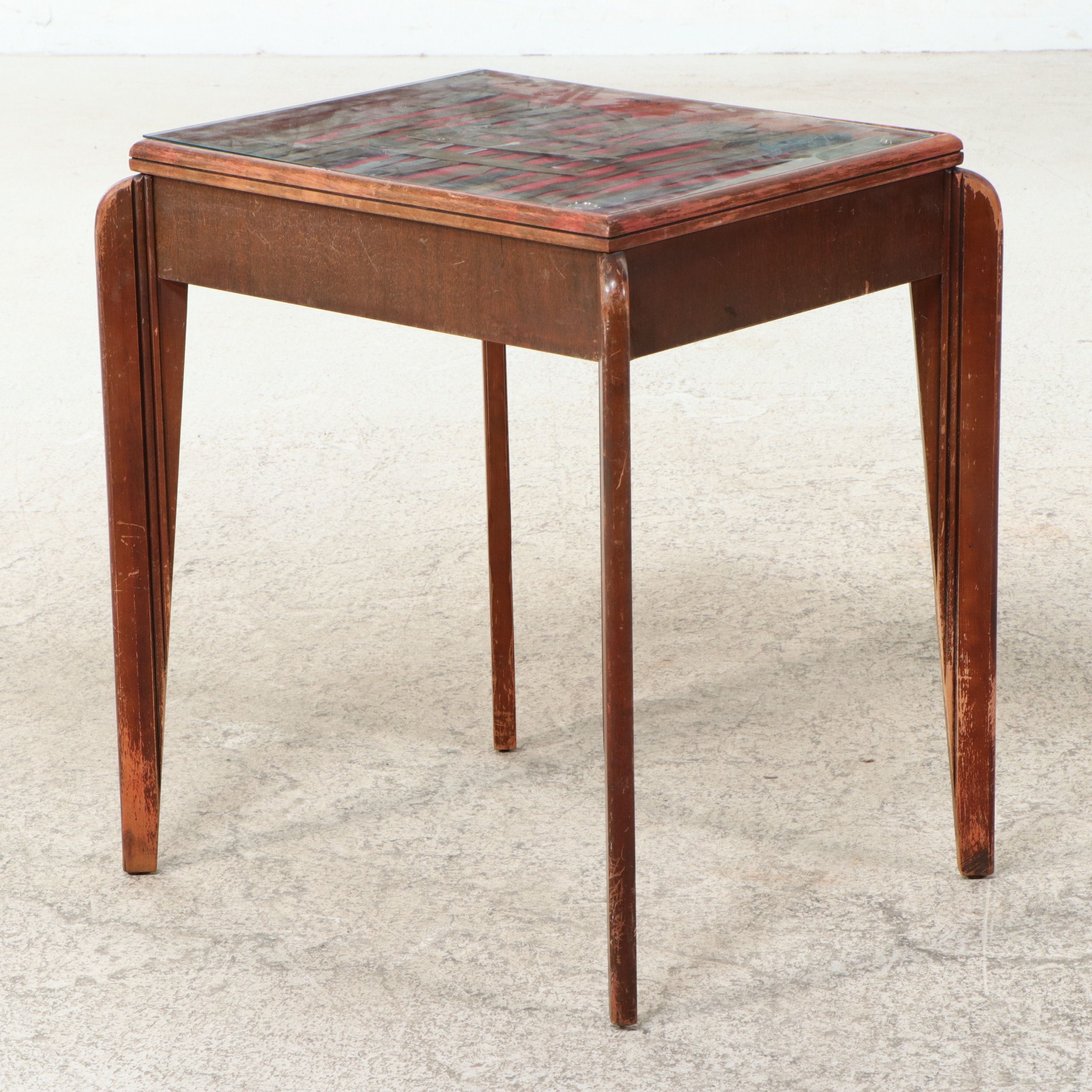 Art Deco Style Display Table Featuring Vintage Letter Opener Collection