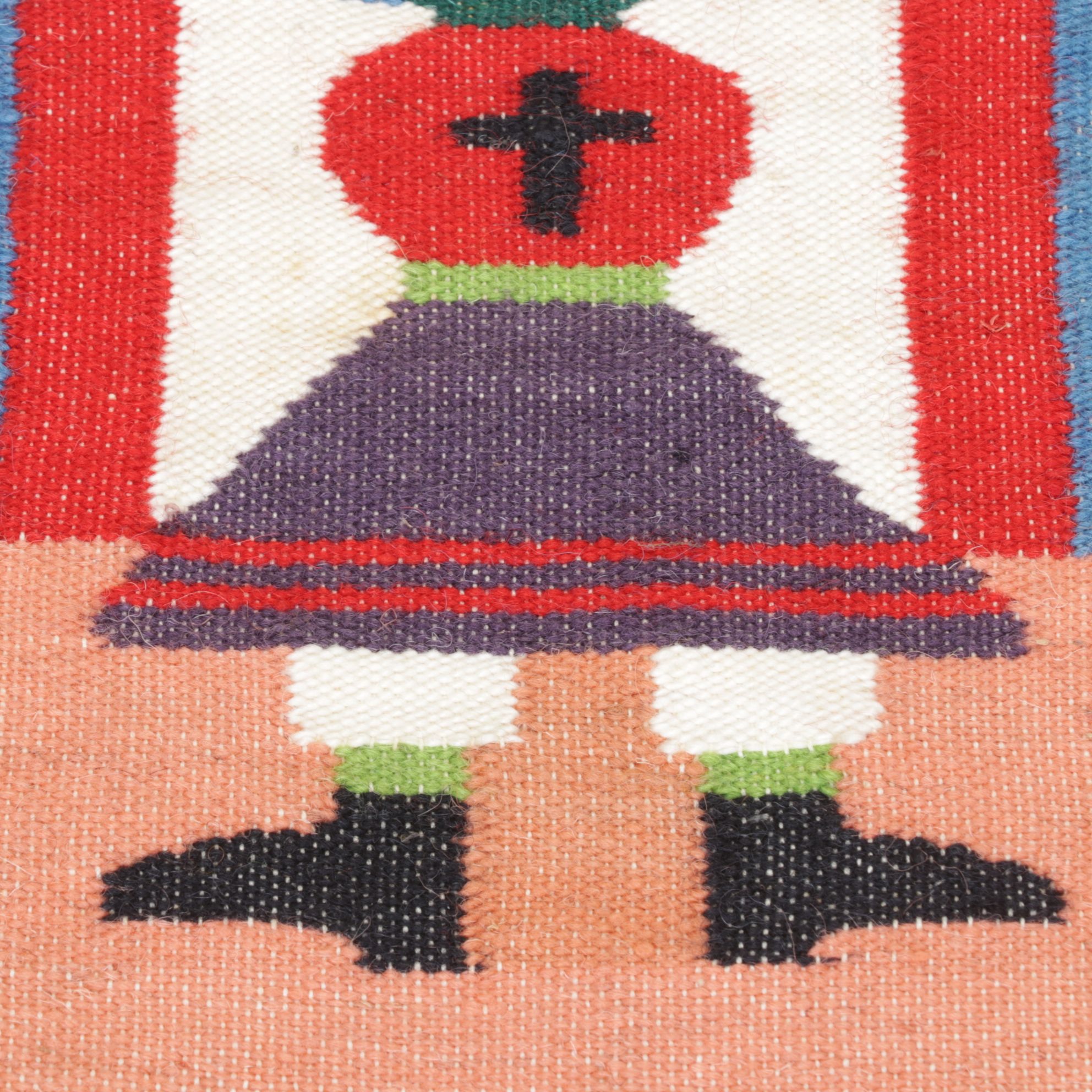 Handwoven Wool South American Wall Tapestry