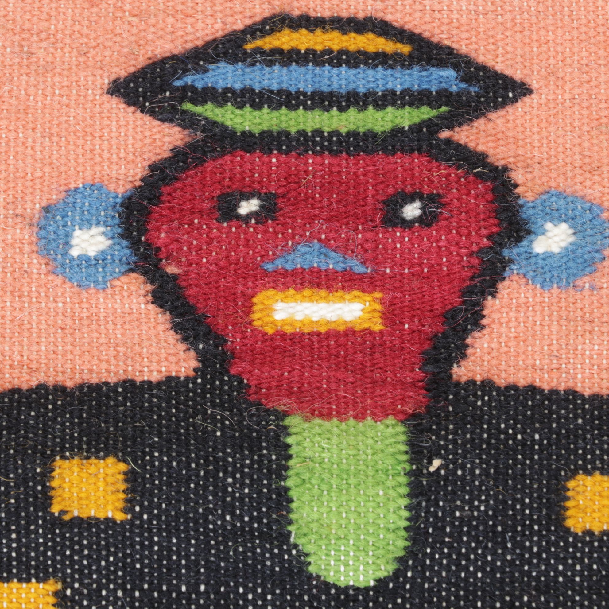 Handwoven Wool South American Wall Tapestry