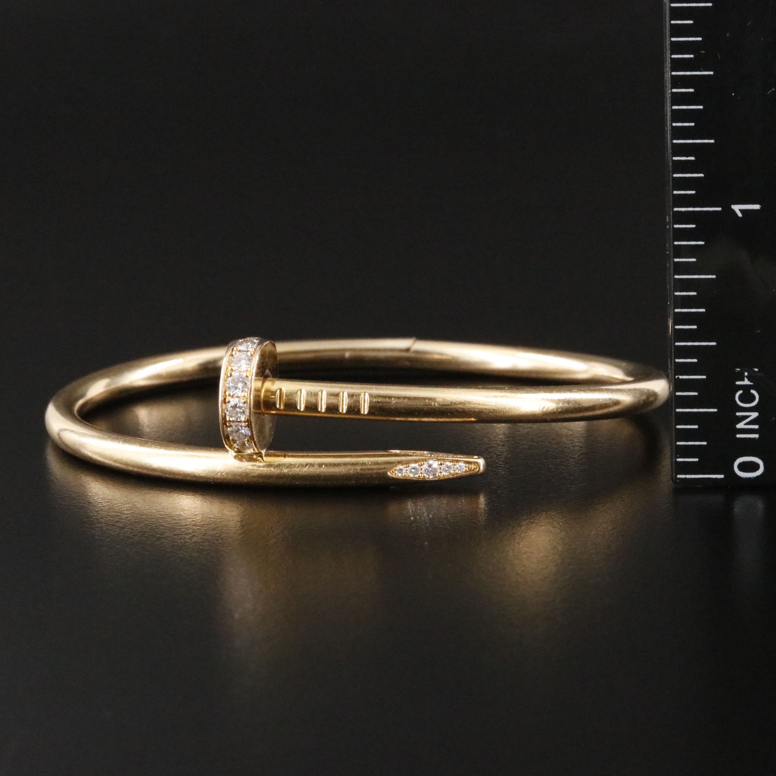 Cartier Juste Un Clou 18K 0.58 CTW Diamond Classic Model Bracelet