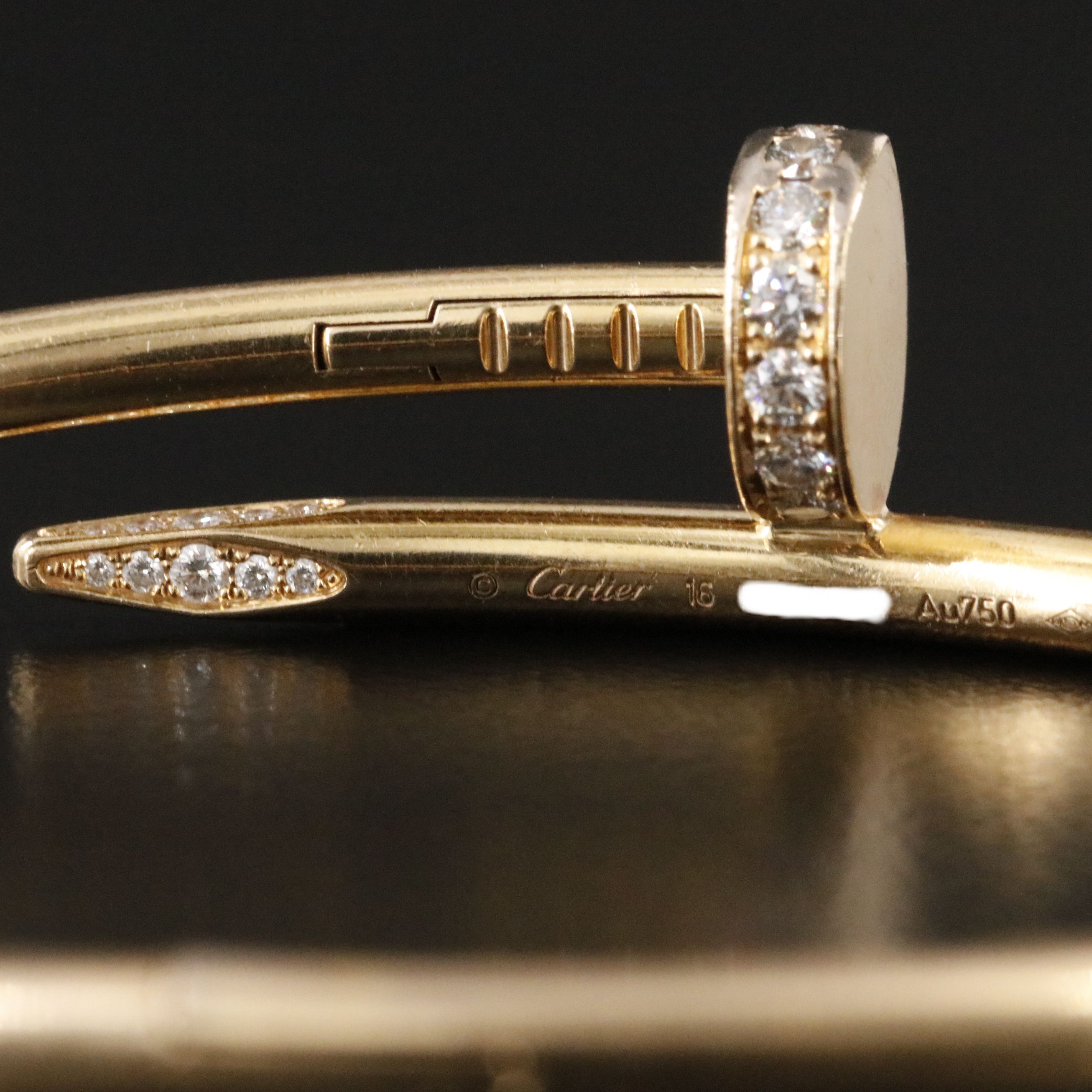 Cartier Juste Un Clou 18K 0.58 CTW Diamond Classic Model Bracelet