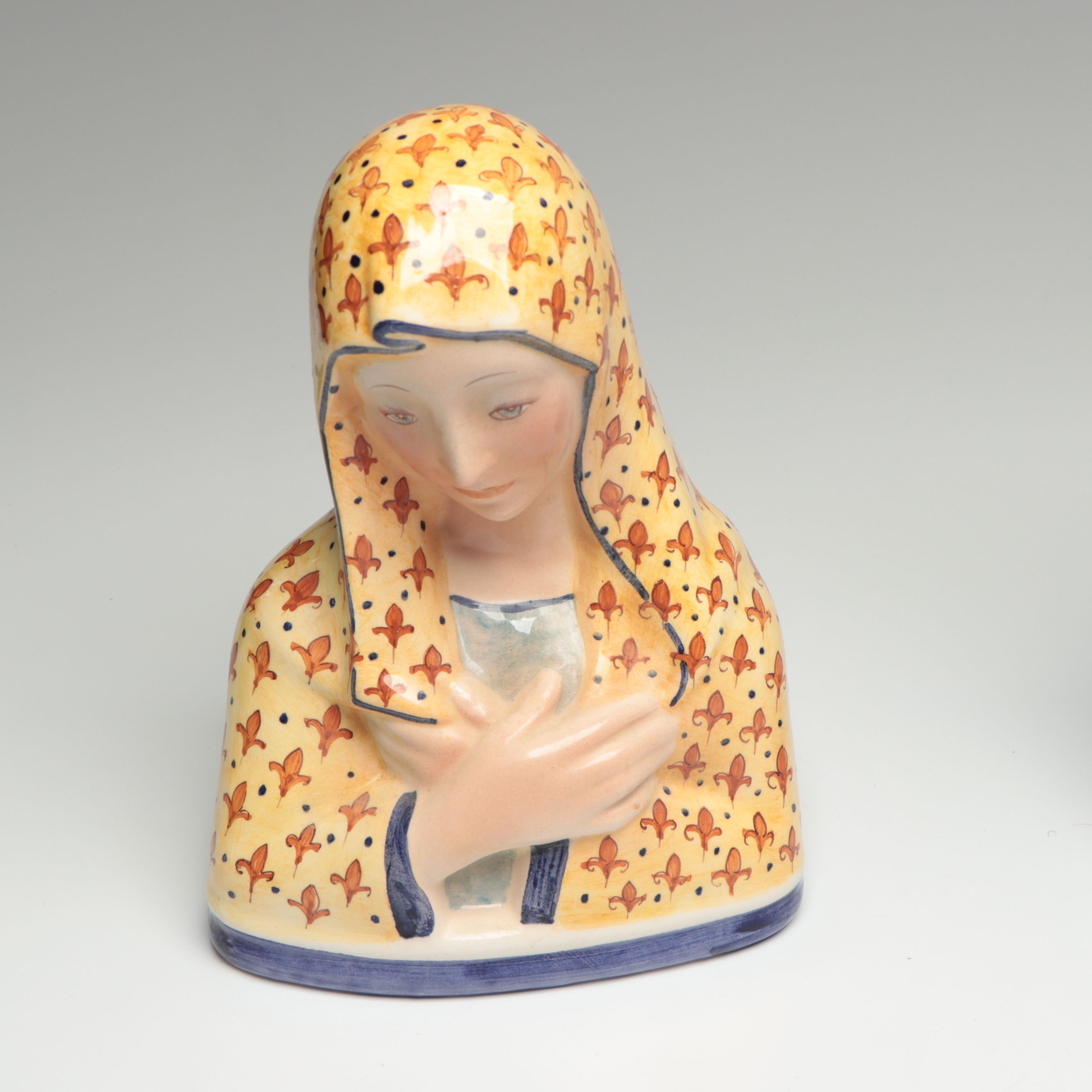 Lenci C.I.A. Manna and Other Italian Madonna Busts, Early to Mid-20th C.