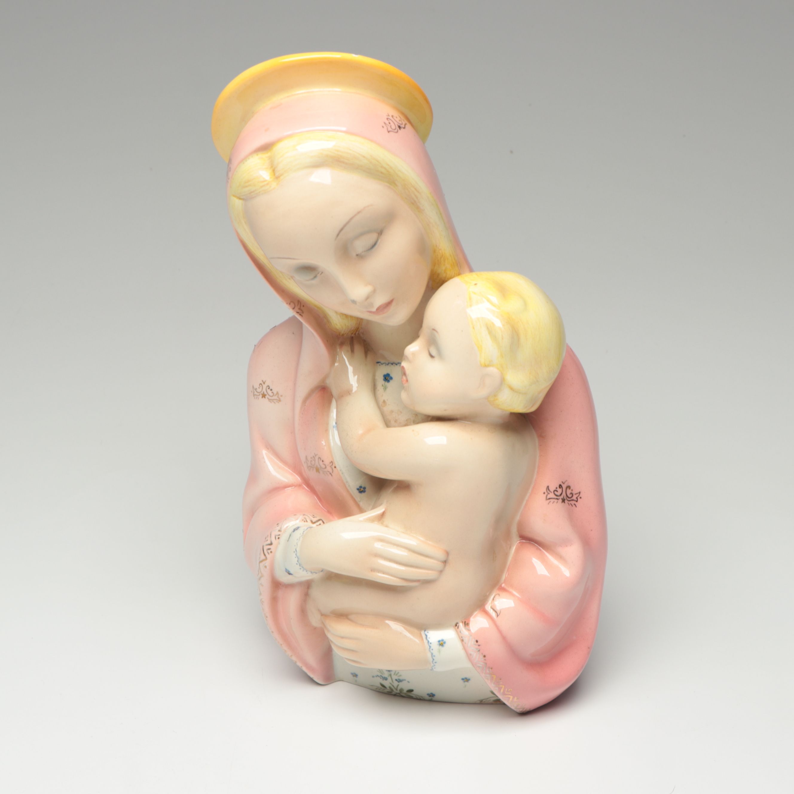 Lenci C.I.A. Manna and Other Italian Madonna Busts, Early to Mid-20th C.
