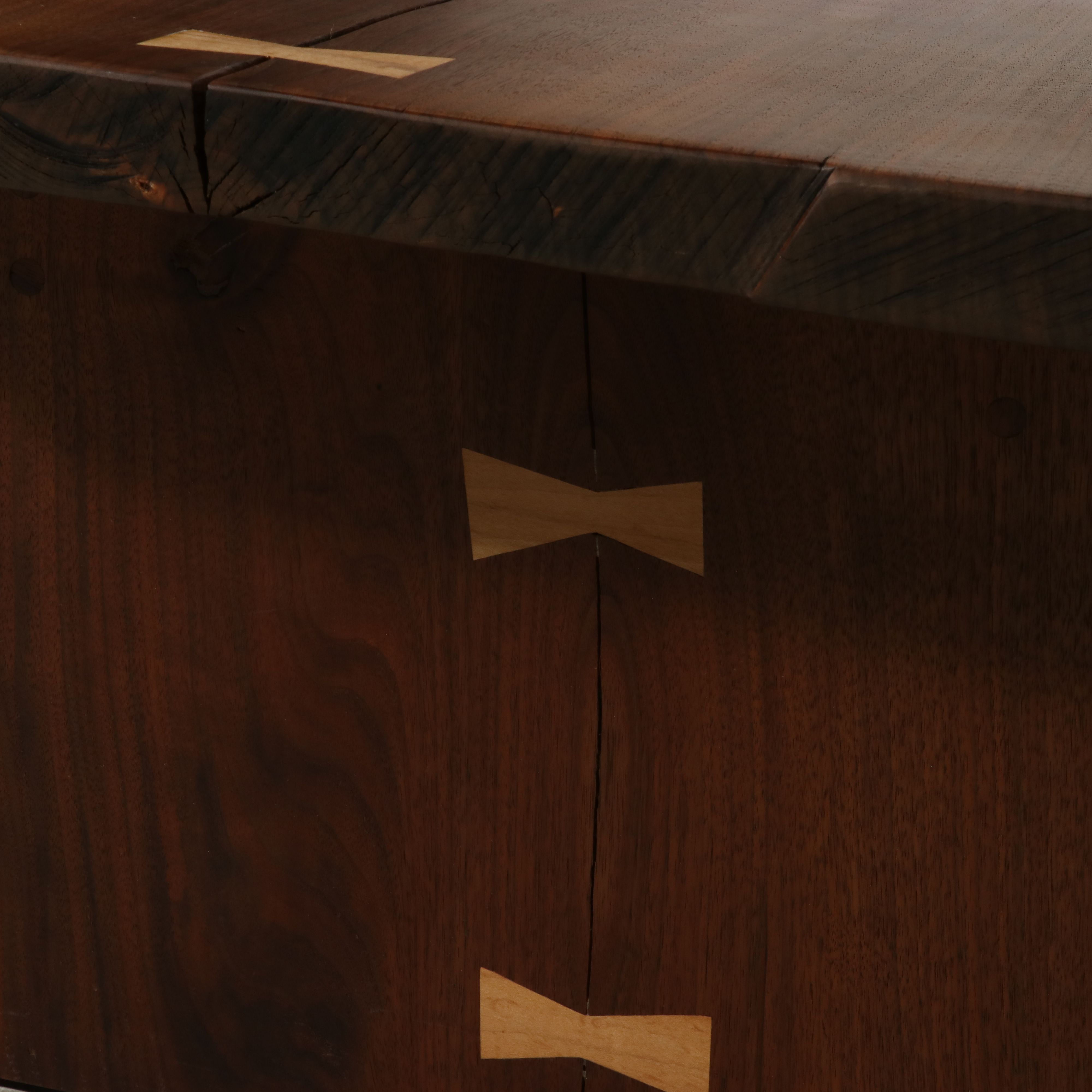 Live-Edge Walnut Coffee Table Handcrafted by Tim Liefer, 2021