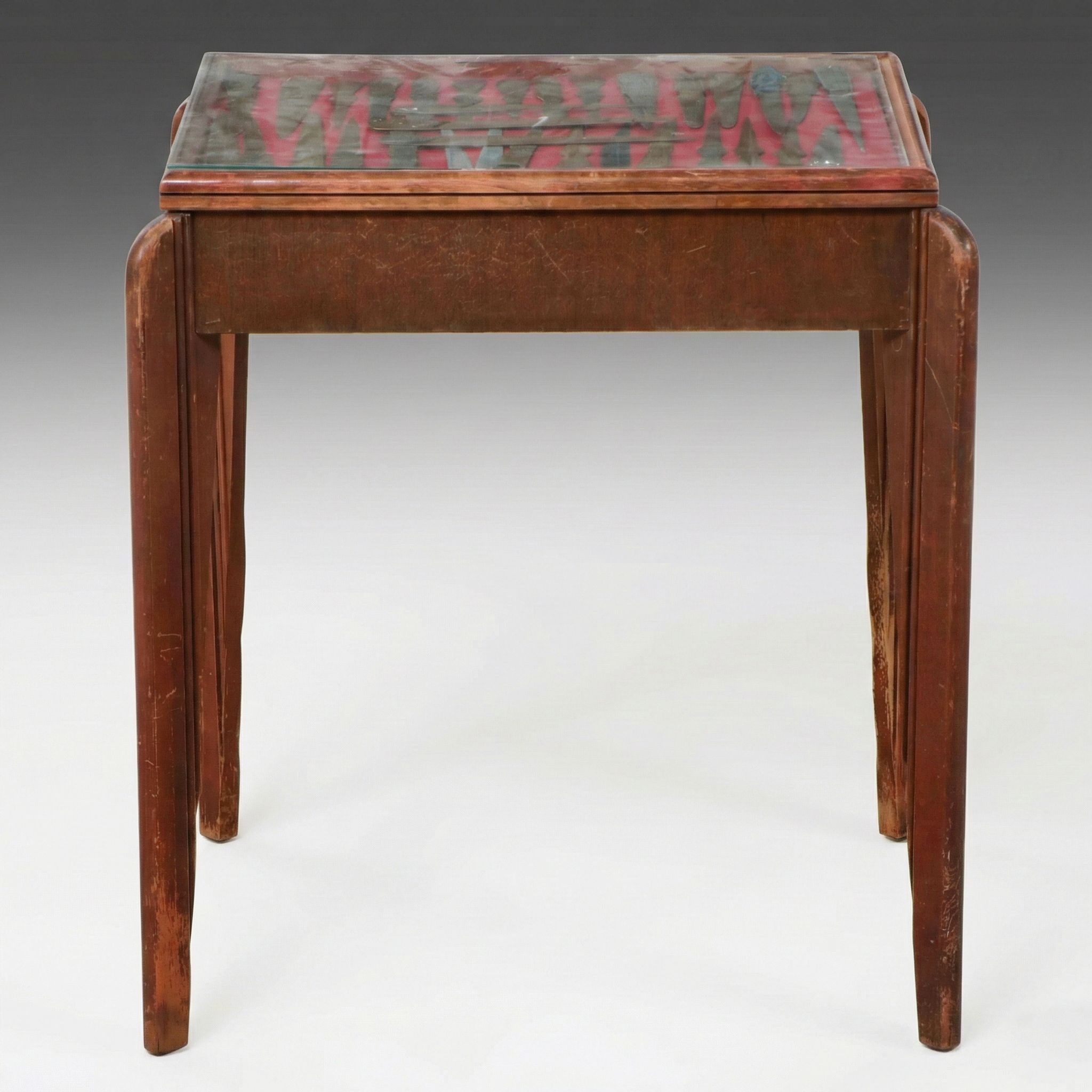 Art Deco Style Display Table Featuring Vintage Letter Opener Collection