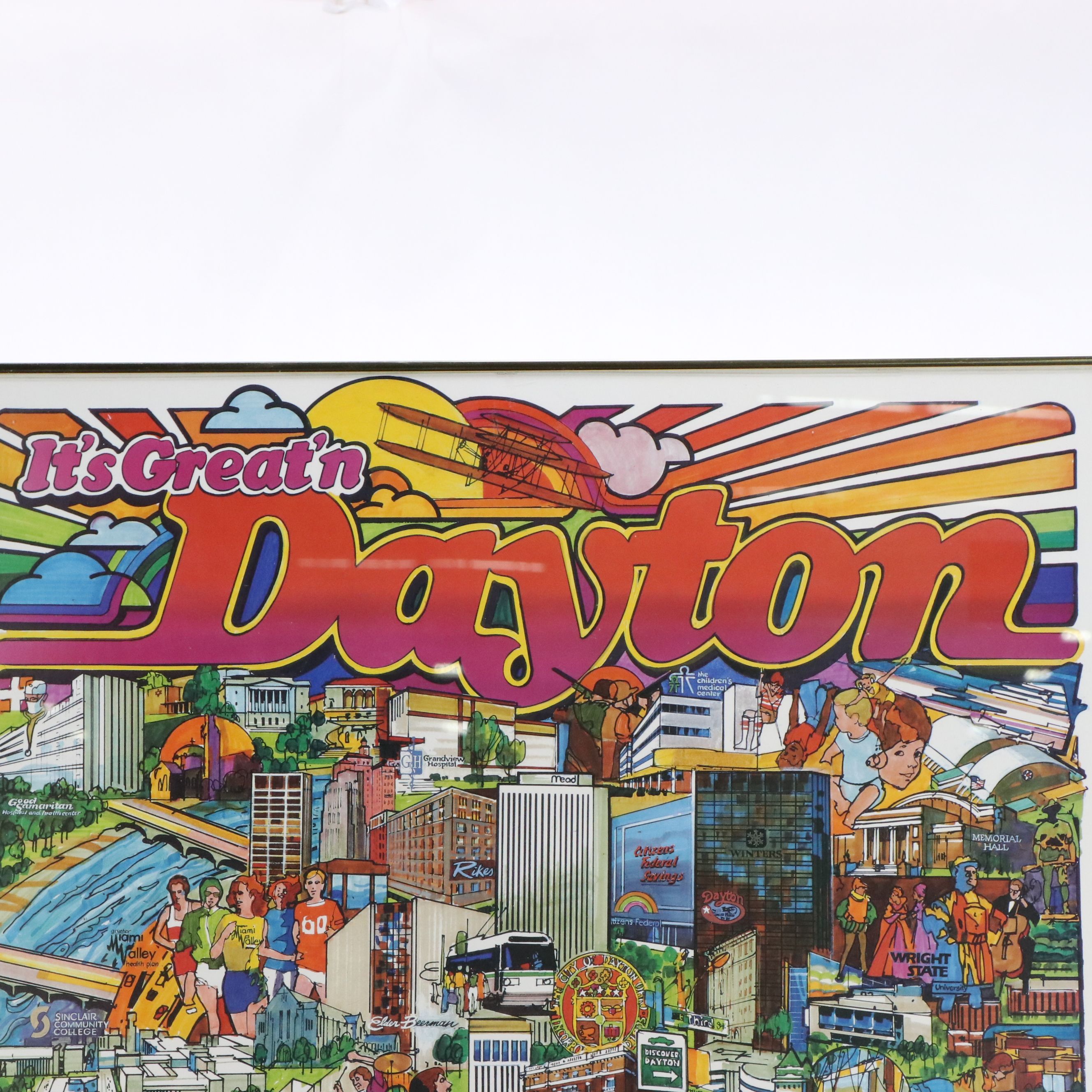 "It's Great'n Dayton" Framed Poster by Paul Melia, 1985