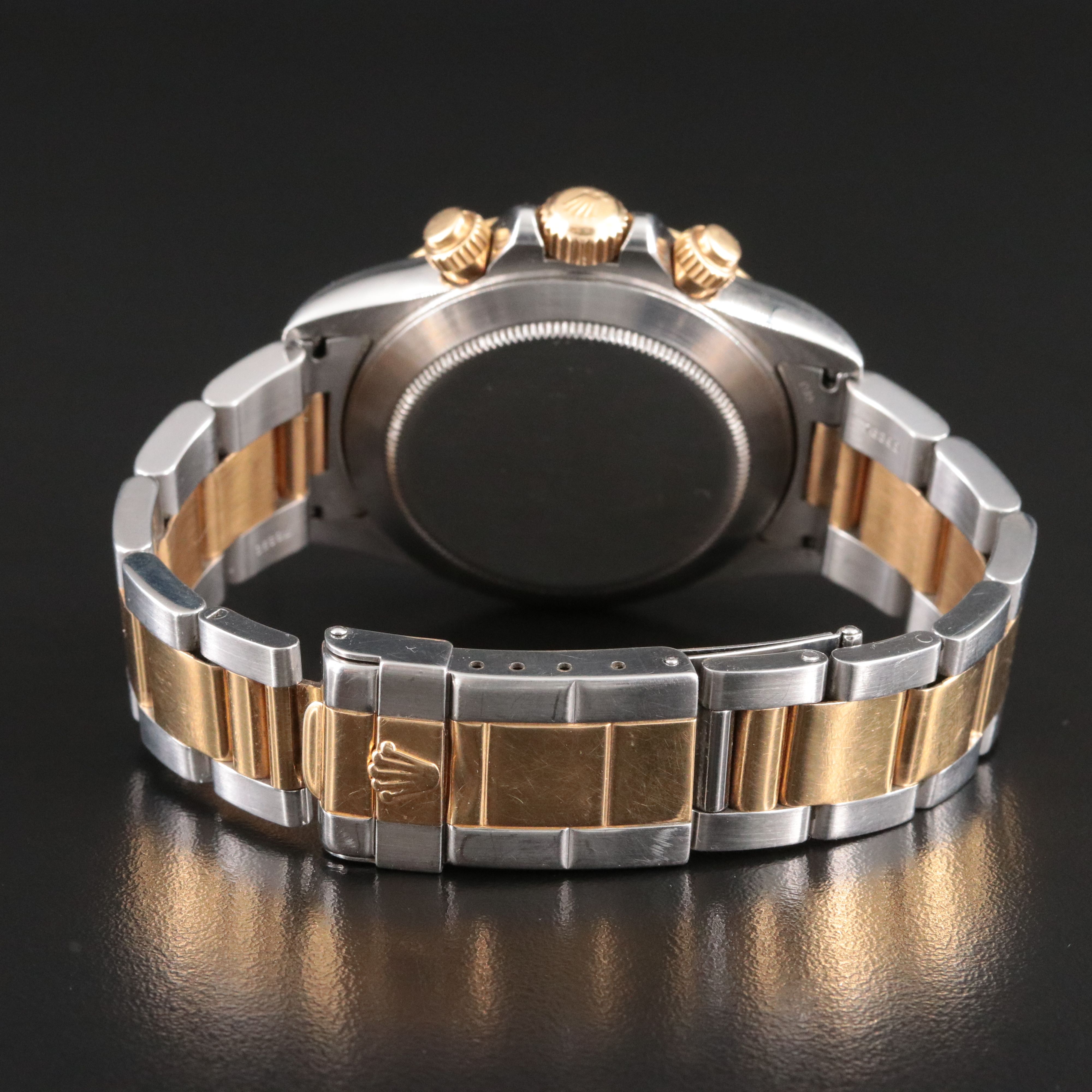 1995 Rolex Daytona Black 16523 Zenith-based Cal. 4030 18K & Steel Watch