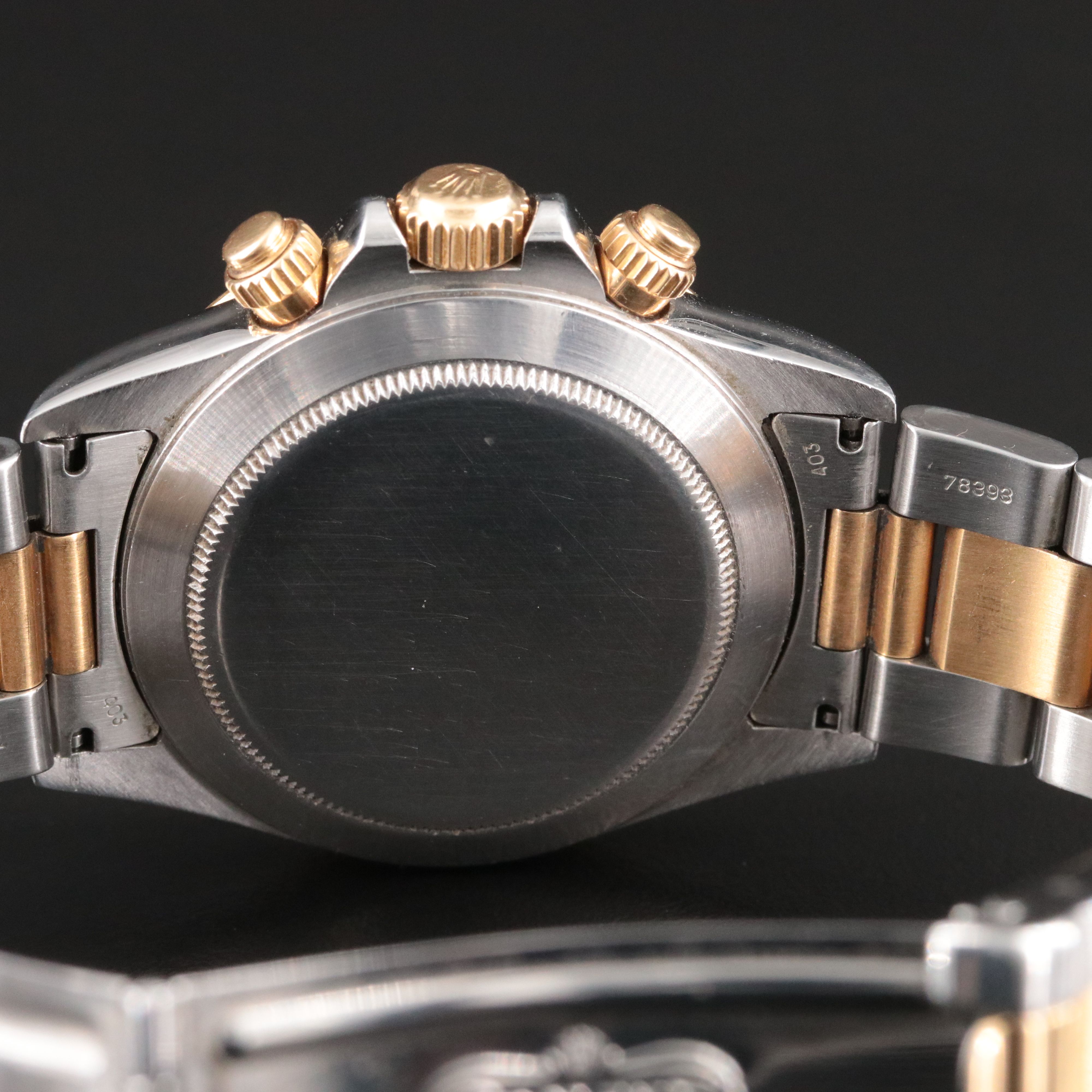 1995 Rolex Daytona Black 16523 Zenith-based Cal. 4030 18K & Steel Watch