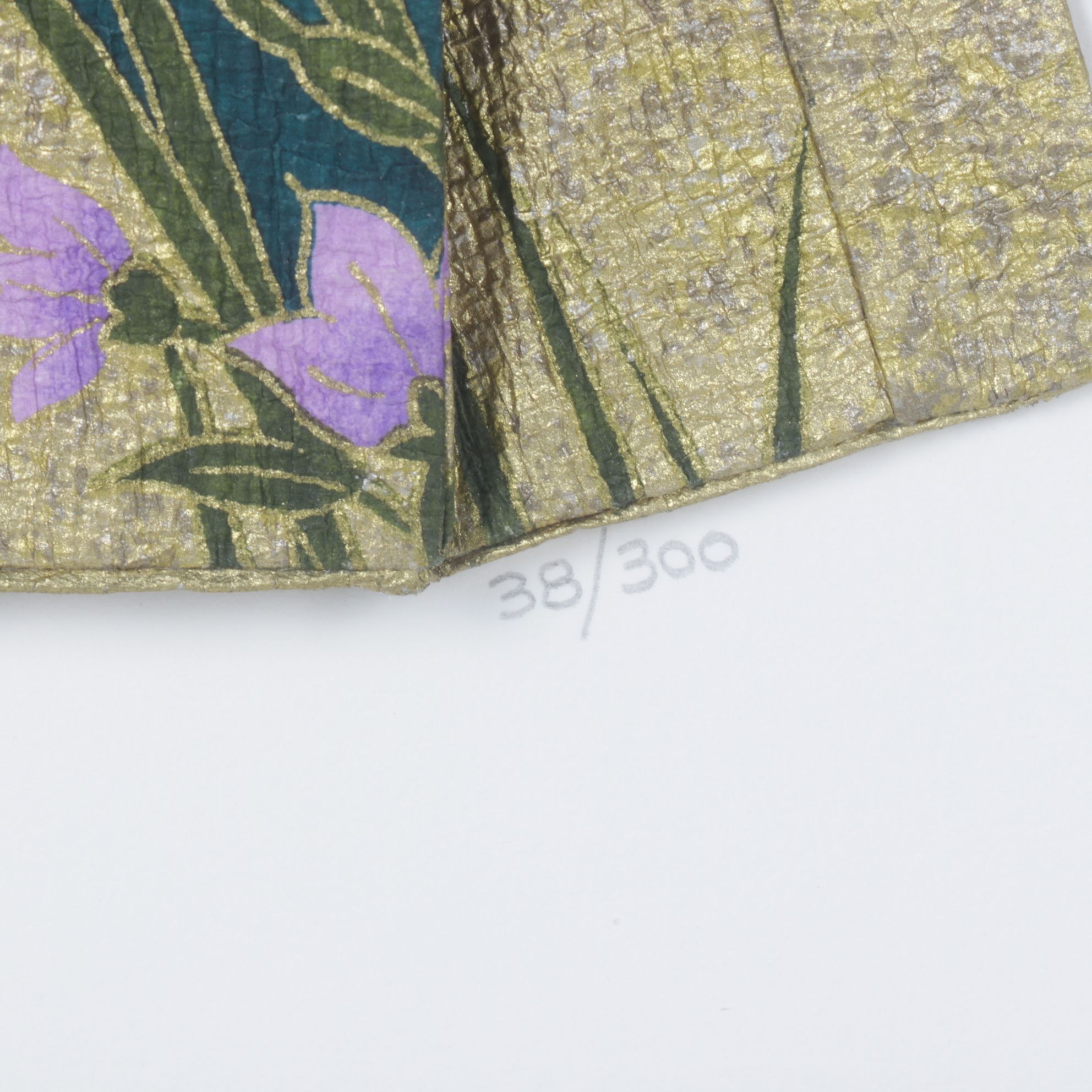 Rosella Harrison Peck Hand-Painted Kimono Origami "Priest and Princesses..."